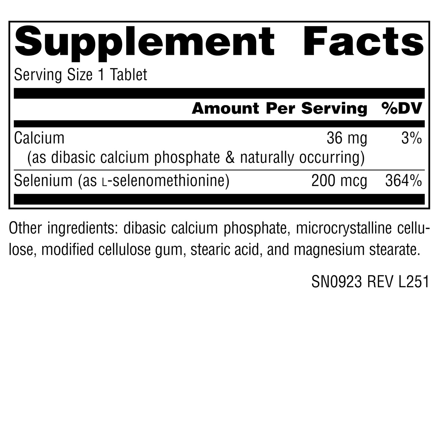 Source Naturals Yeast Free Selenium from L-Selenomethionine 200 mcg, Non-GMO Validated, 120 Tablets