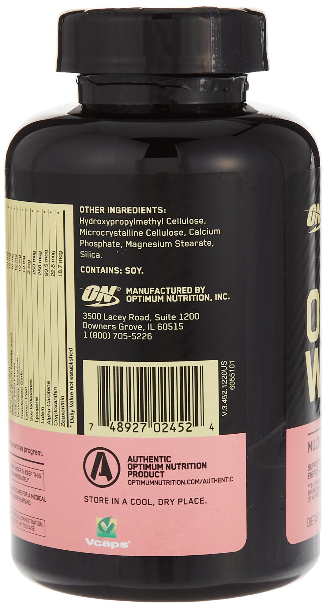 Optimum Nutrition Opti-Women Women's Multivitamin Capsules, 120 Capsules