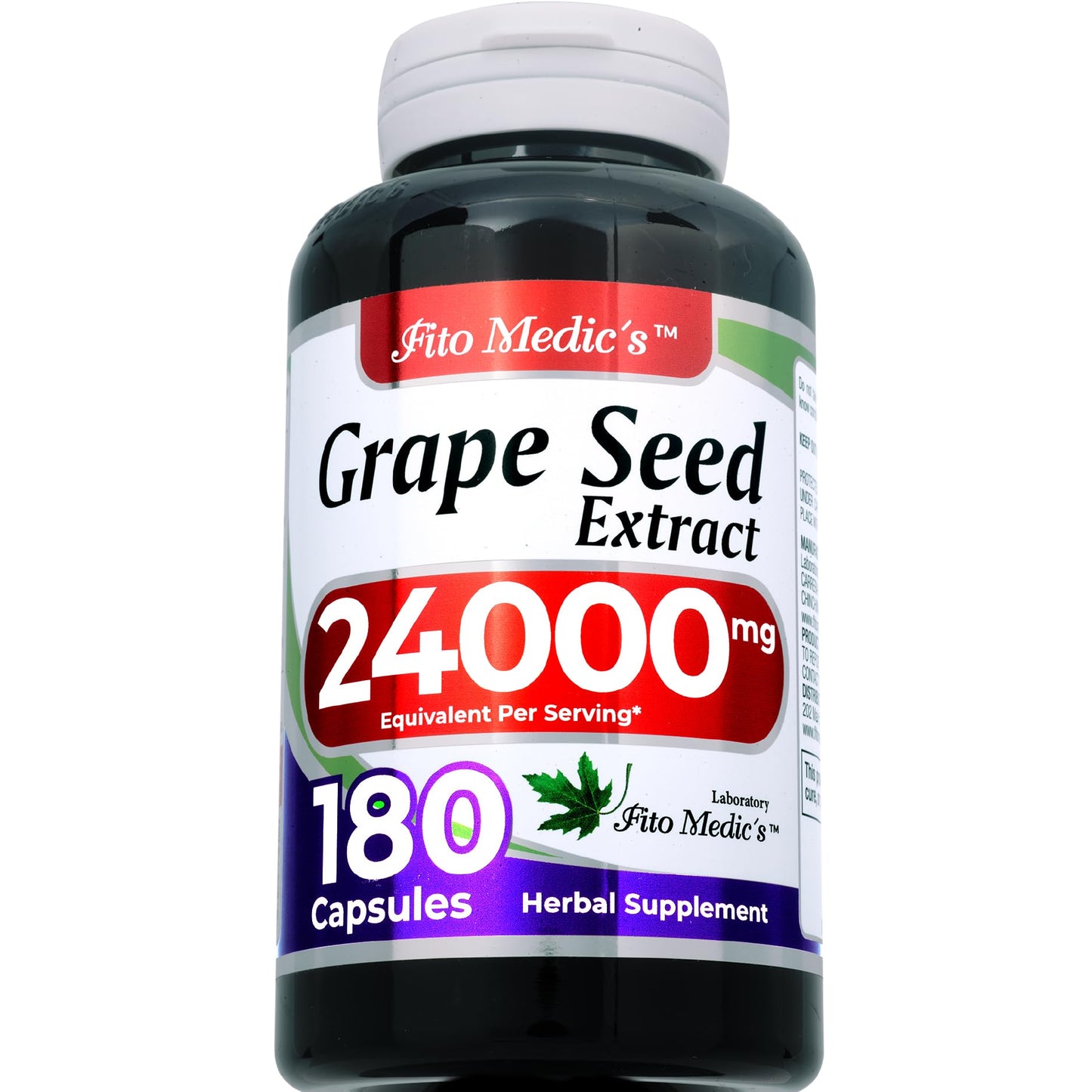 FITO MEDIC'S Grape Seed Capsules 180 Count