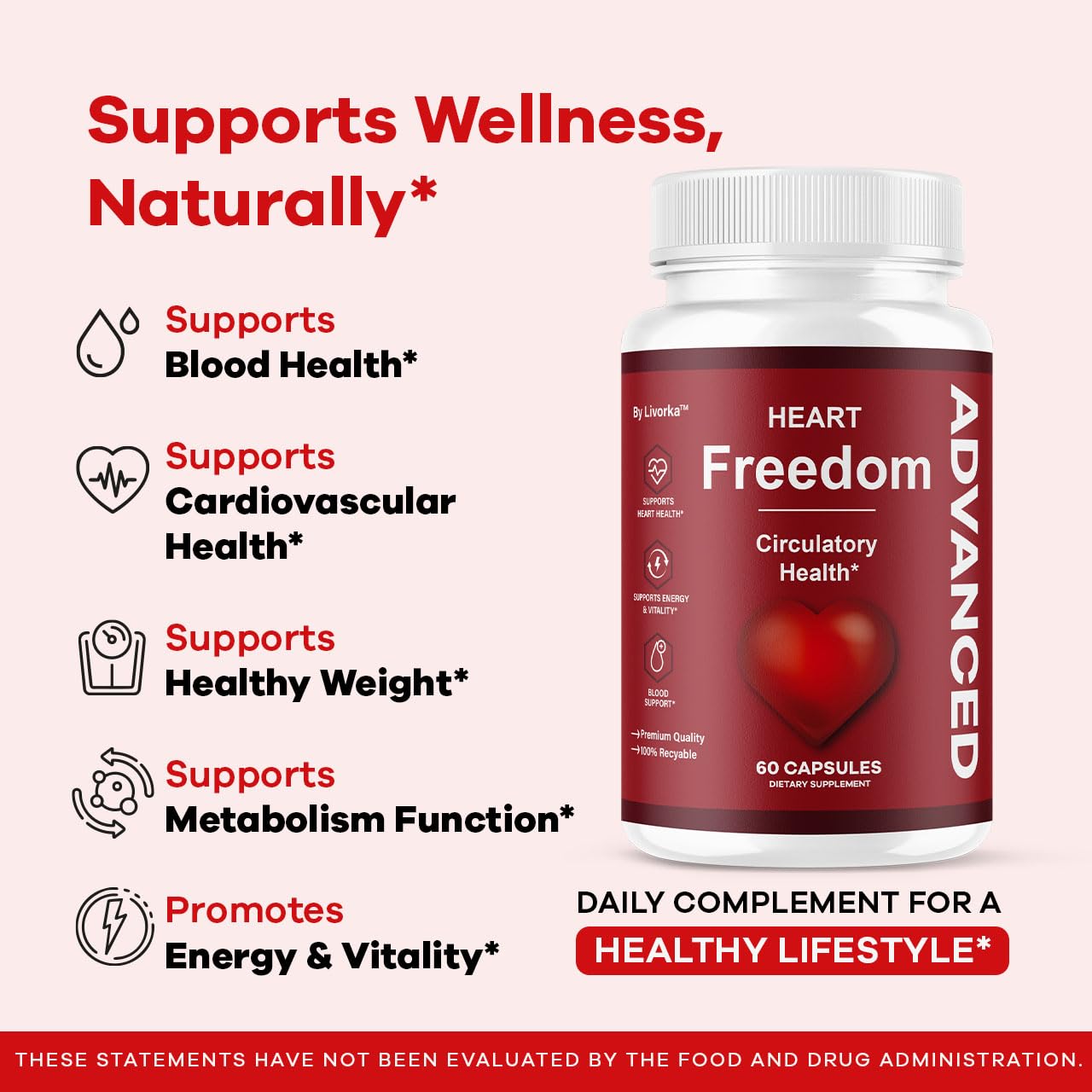 LIVORKA Heart Freedom Capsules 120 Capsules