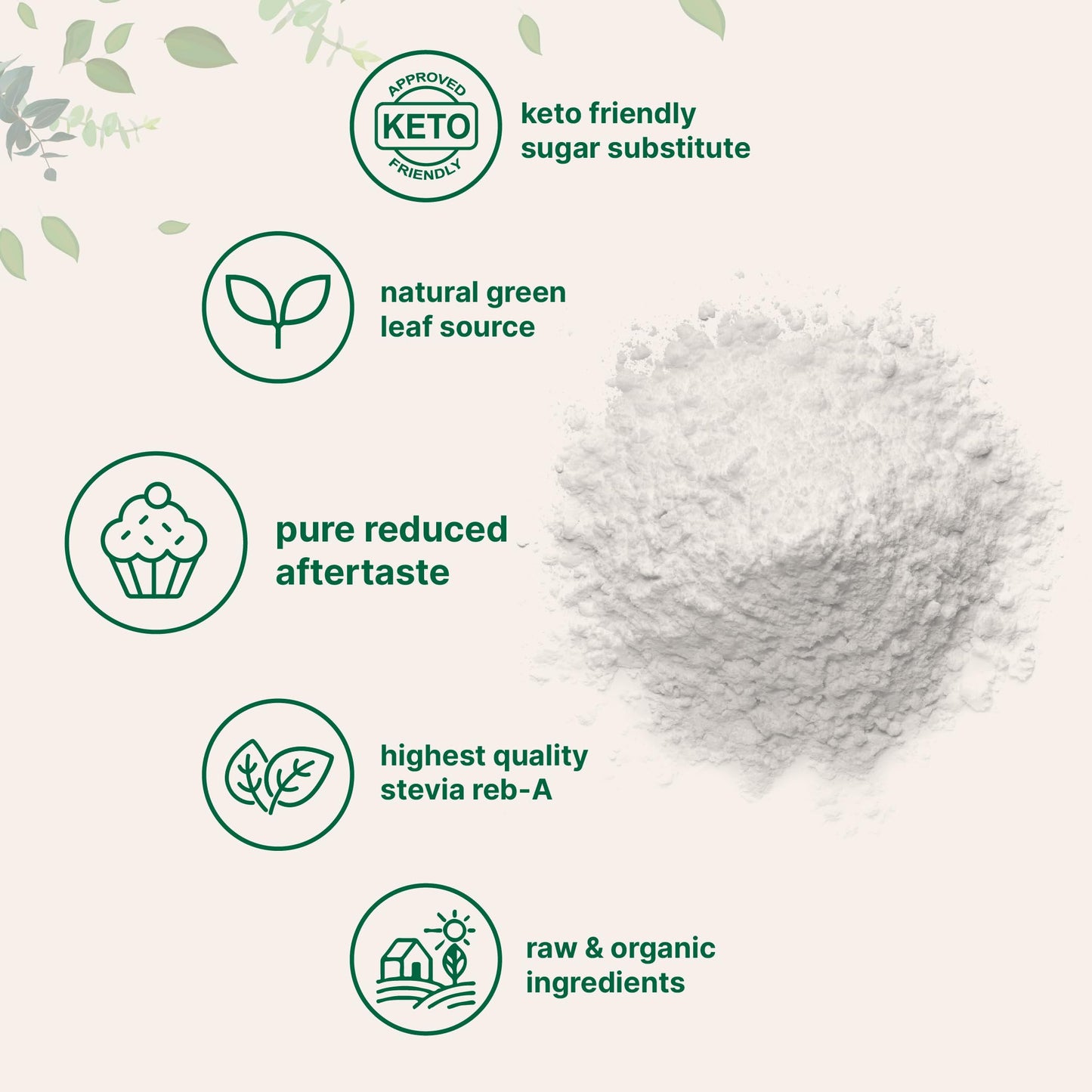 Micro Ingredients Pure Organic Stevia Powder 16 oz