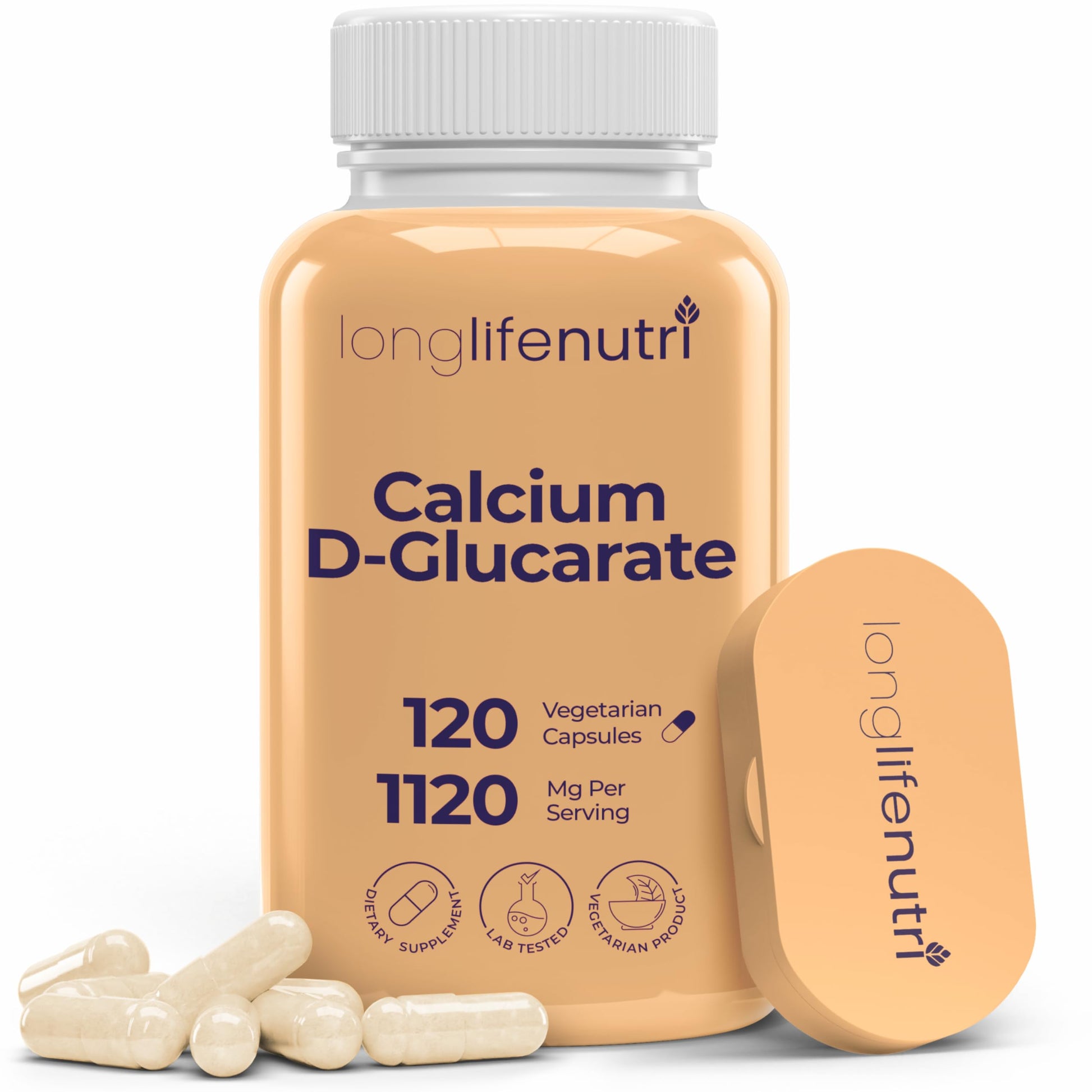 LongLifeNutri Calcium D-Glucarate Capsules 120 Count