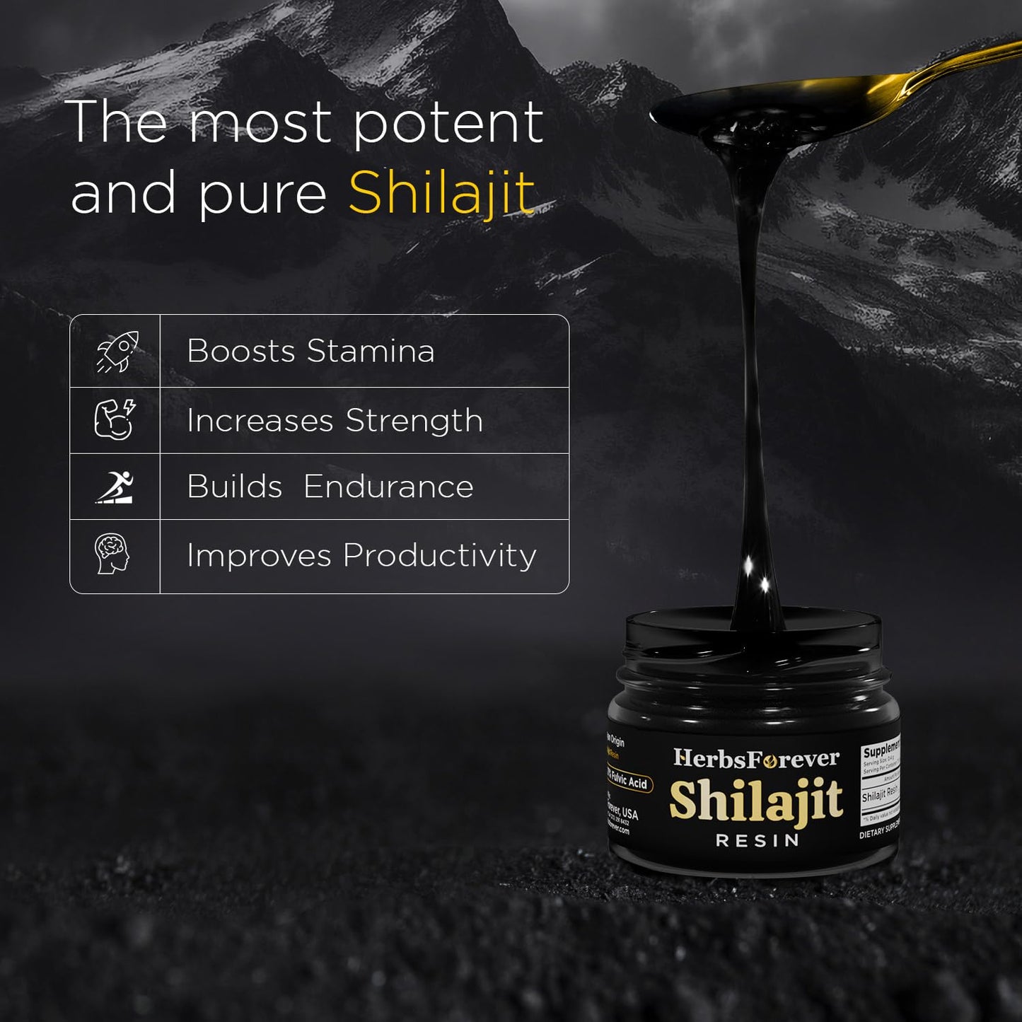 Herbsforever Shilajit Resin Gummy 1 Count
