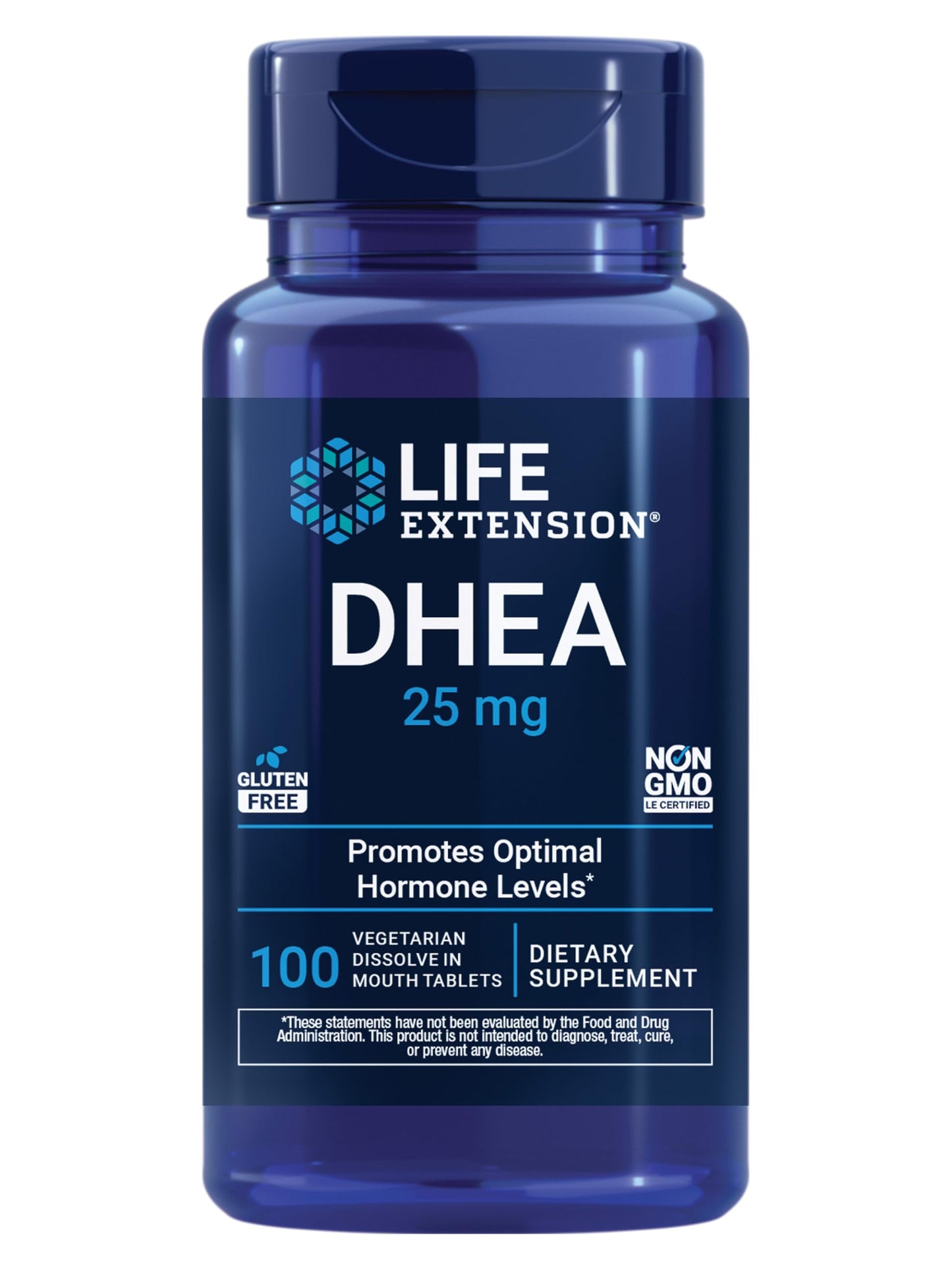 Life Extension DHEA 25 mg Tablet, 100 Count