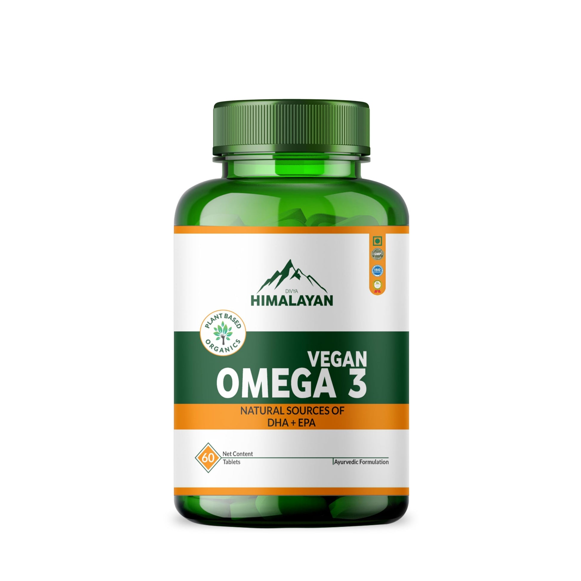 Divya Himalayan Vegan Omega-3-6-9 with DHA & EPA, 60 Tablets
