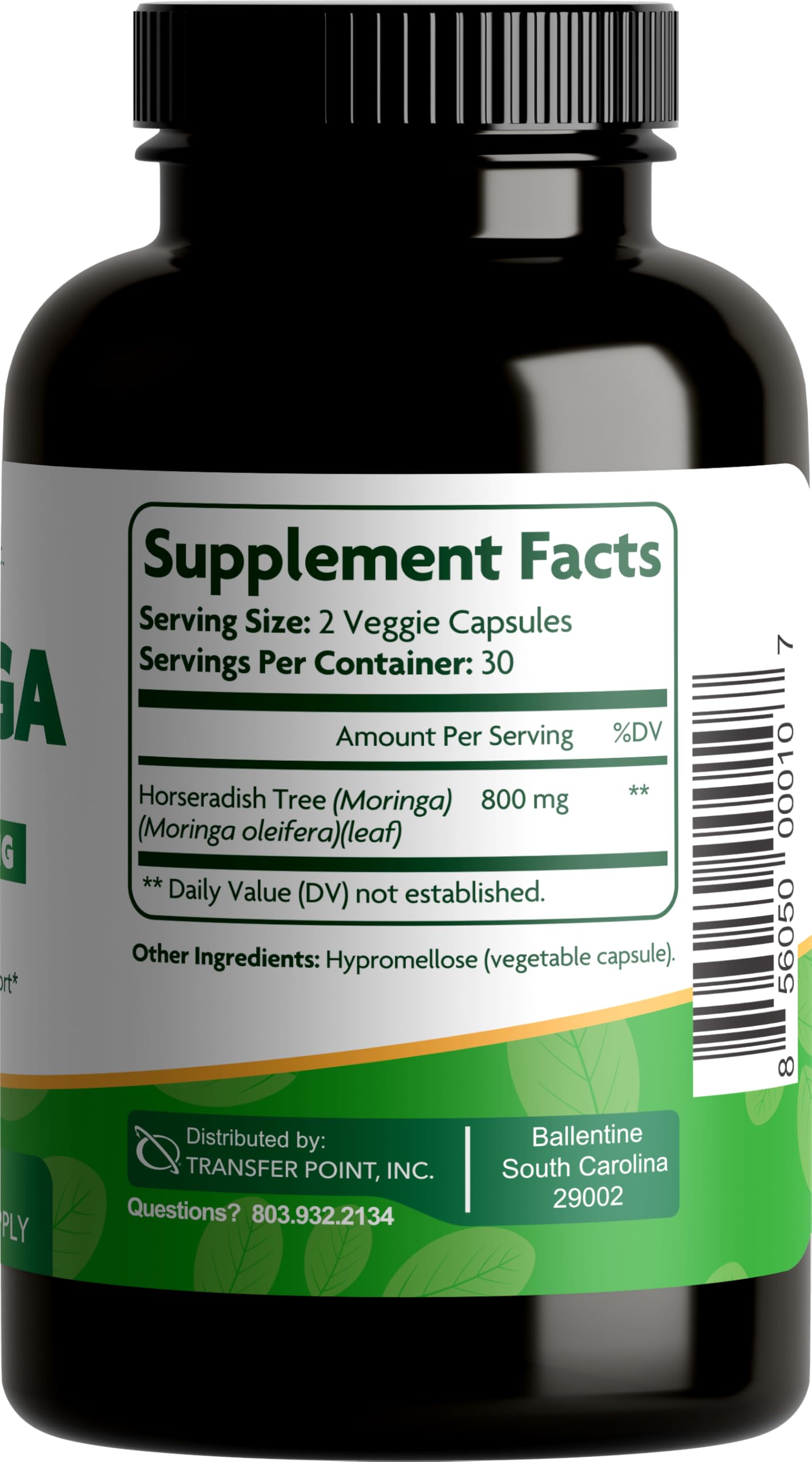 Transfer Point Moringa Oleifera Capsules 60 Veggie Capsules