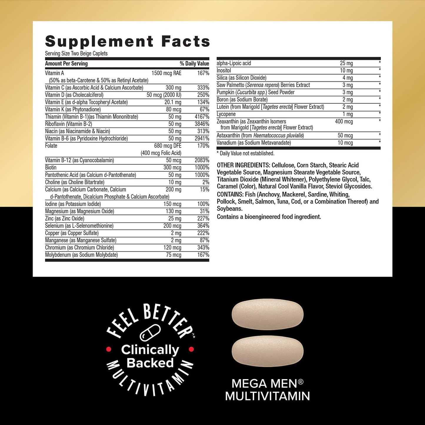 GNC Mega Men Energy & Metabolism Vitapak Program V2 for Men All-in-One Men's Multivitamin Pack Whole-Body Wellness Fish Oil Ashwagandha Clinically-Backed Thermogenic High-Potency 30 Capsules