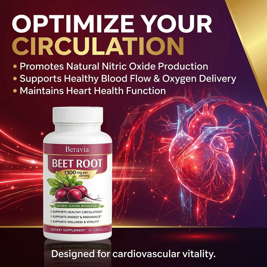 Skaal Beravia Organic Beet Root Capsules 60 Count