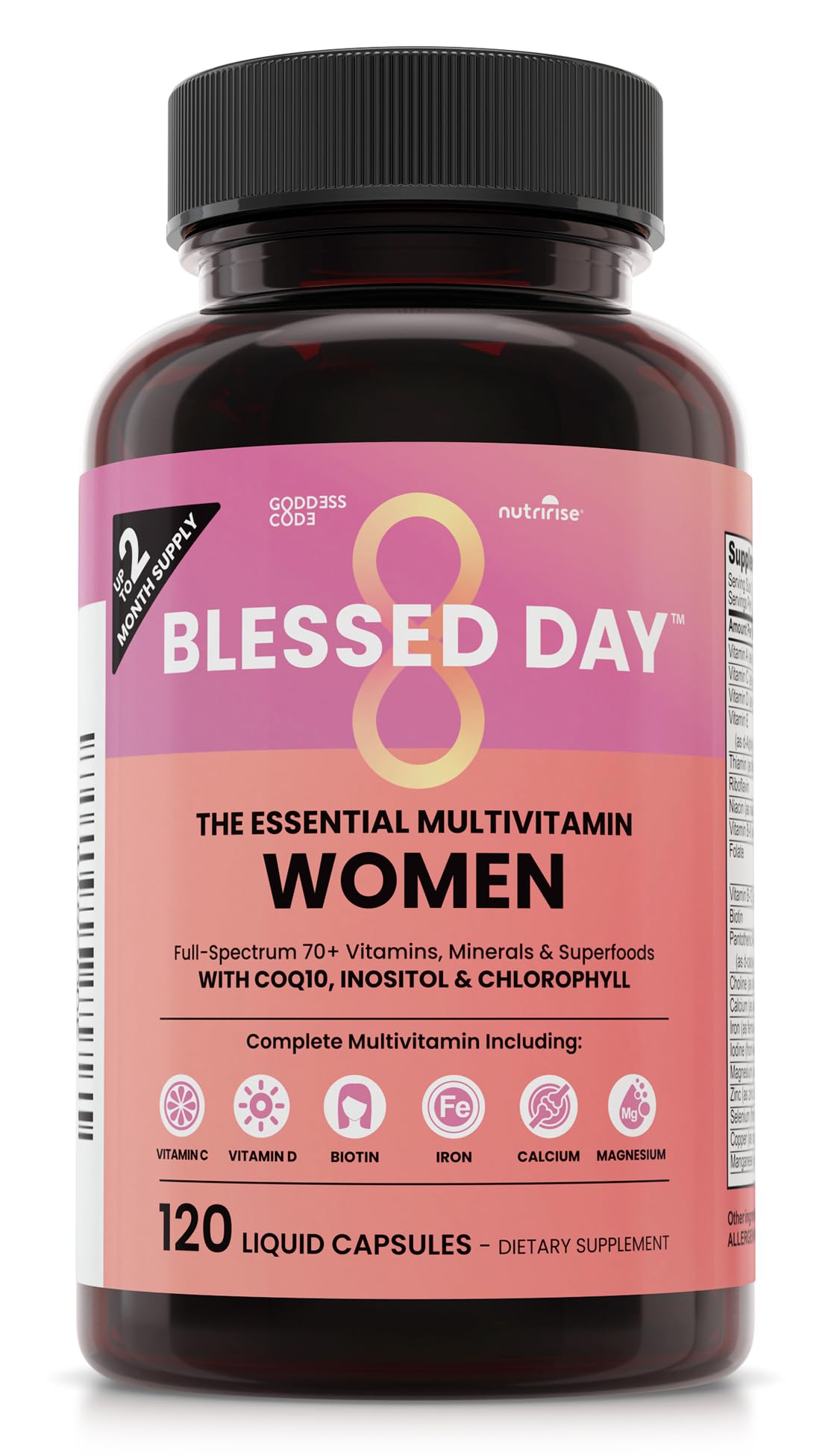 NutriRise Multivitamin for Women 120 Capsules