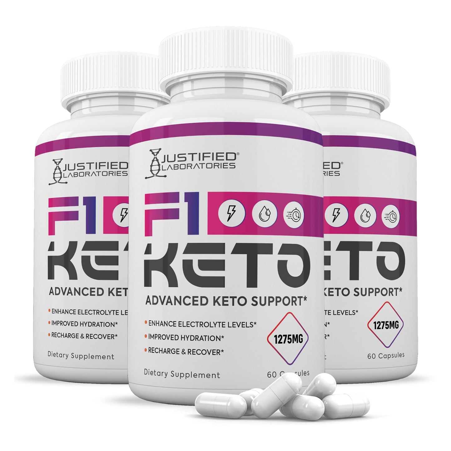 Justified Laboratories F1 Keto 60 Capsules