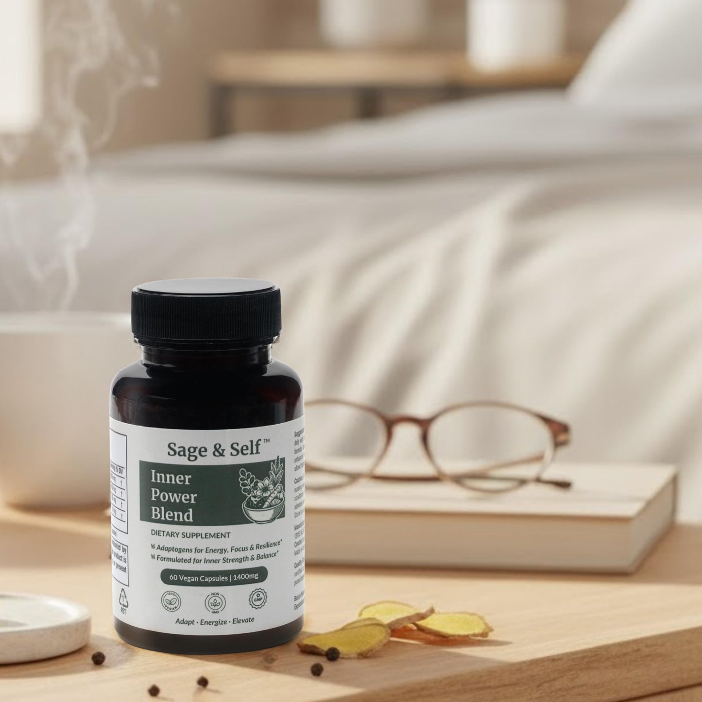 Sage & Self Inner Power Capsules, 60 Capsules