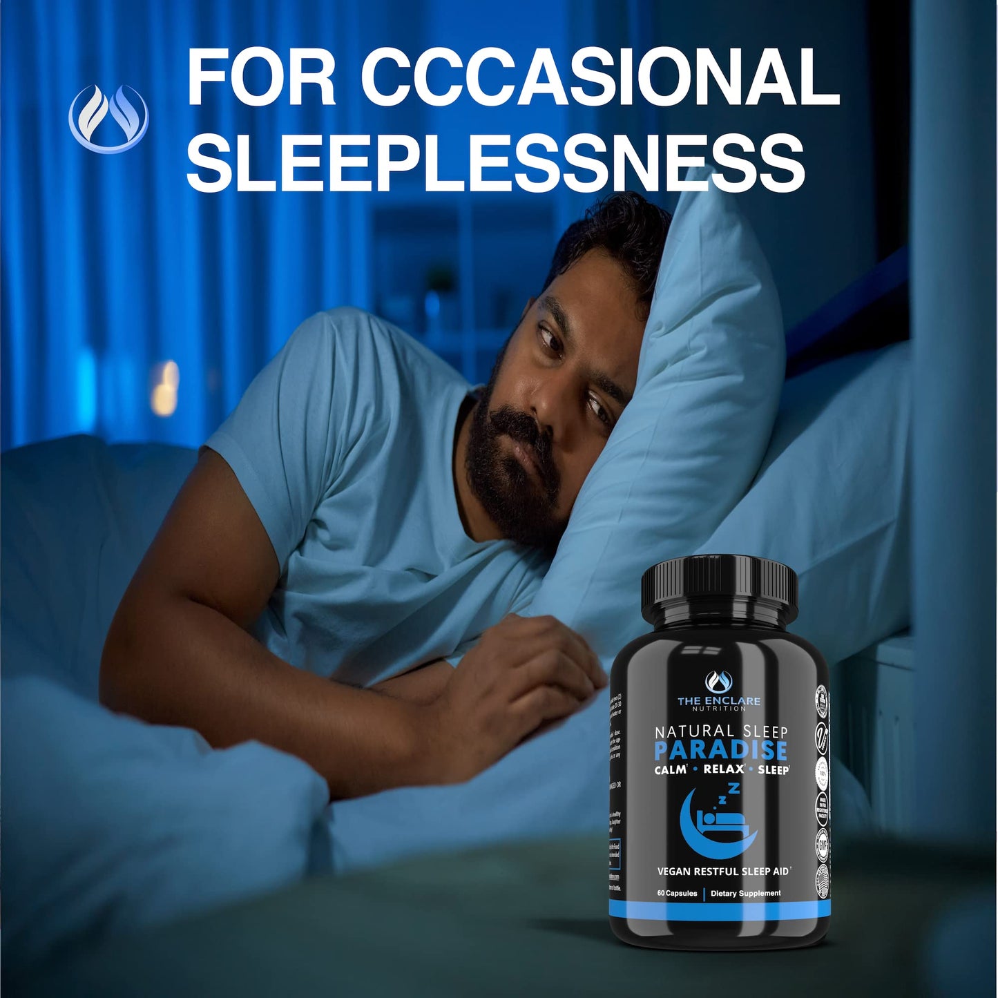 THE ENCLARE NUTRITION Melatonin 10mg Sleep Aid Capsules, 60 Count