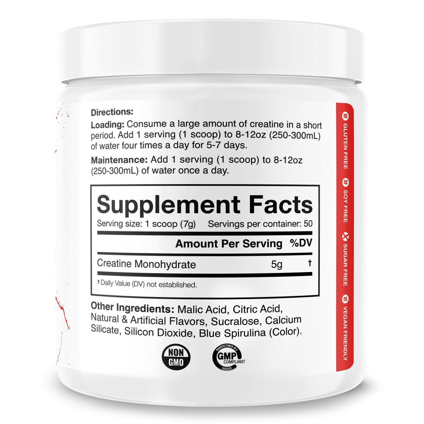 JNX SPORTS The Curse! Creatine Monohydrate Blue Raspberry Powder, 12.3 Ounce