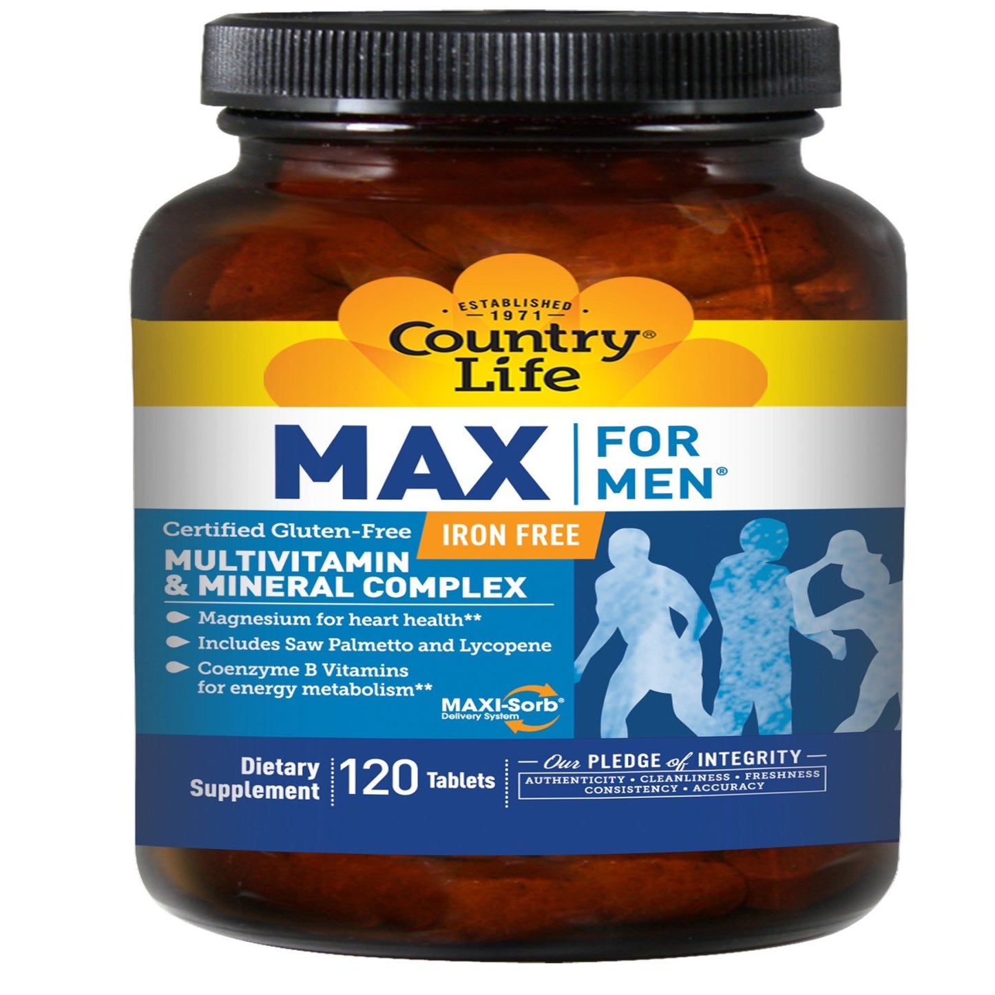 Country Life Vitamins Max for Men Tablets, 120