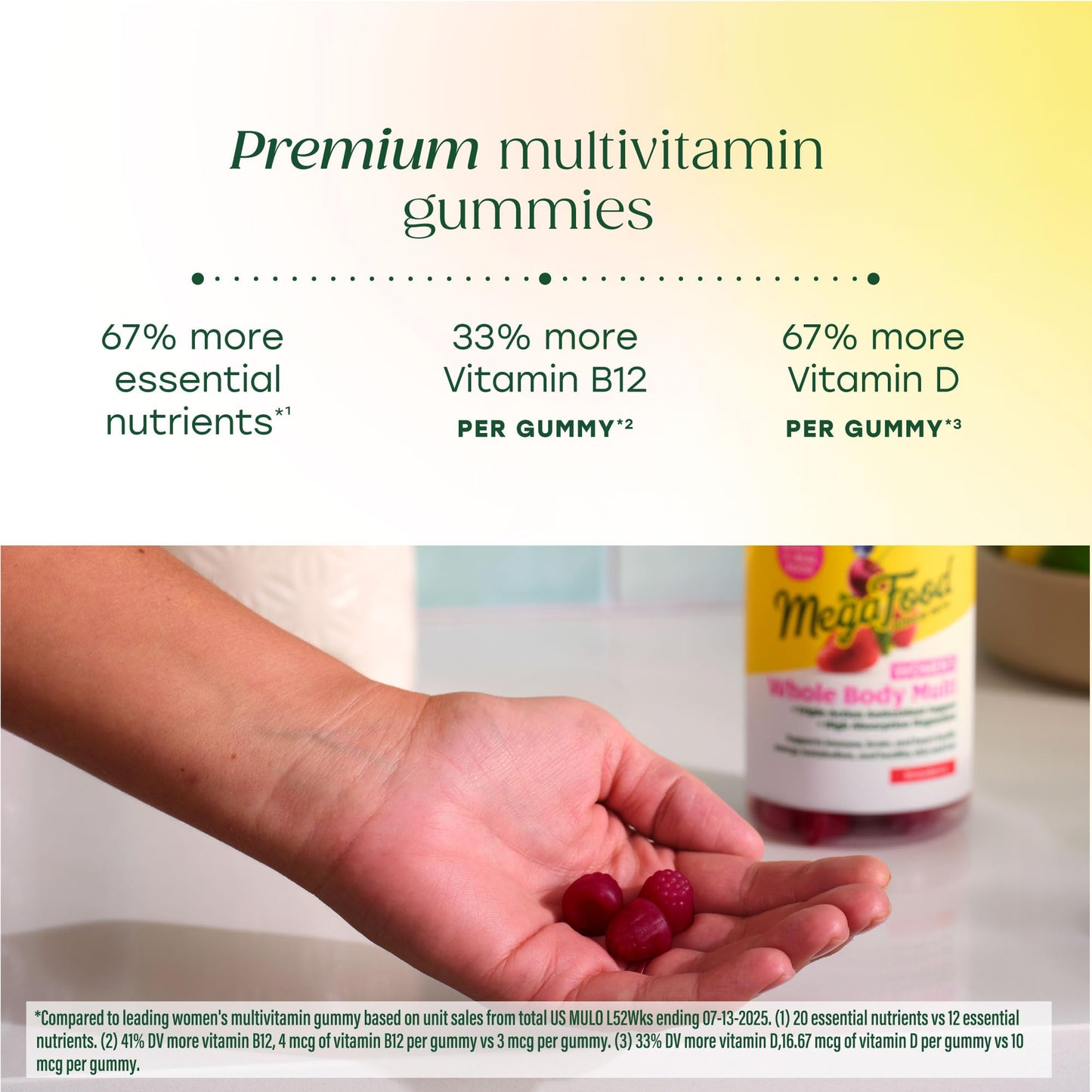 MegaFood Women's Whole Body Multivitamin Gummies 90 Count