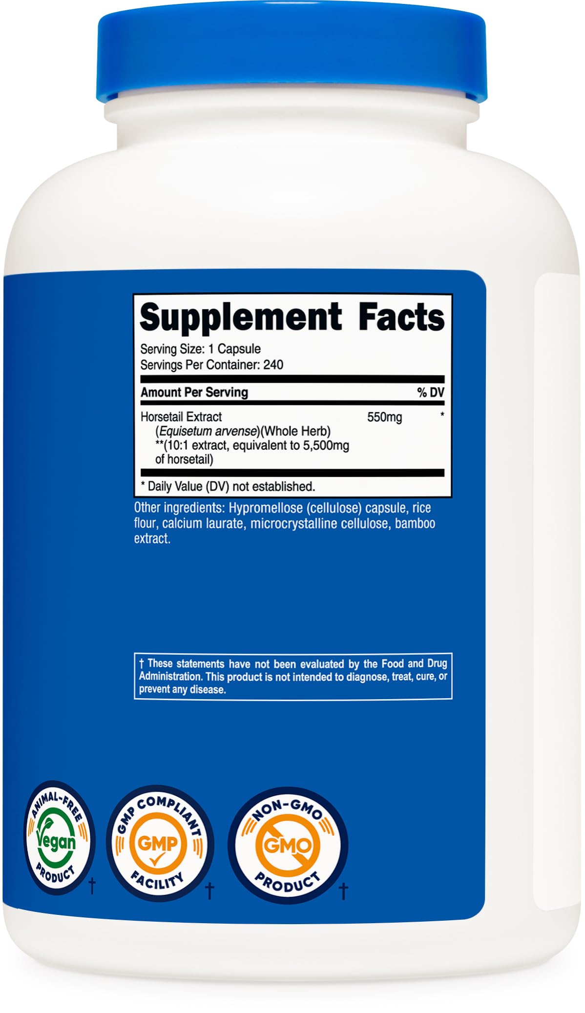 Nutricost Horsetail Extract Capsules 240 Count