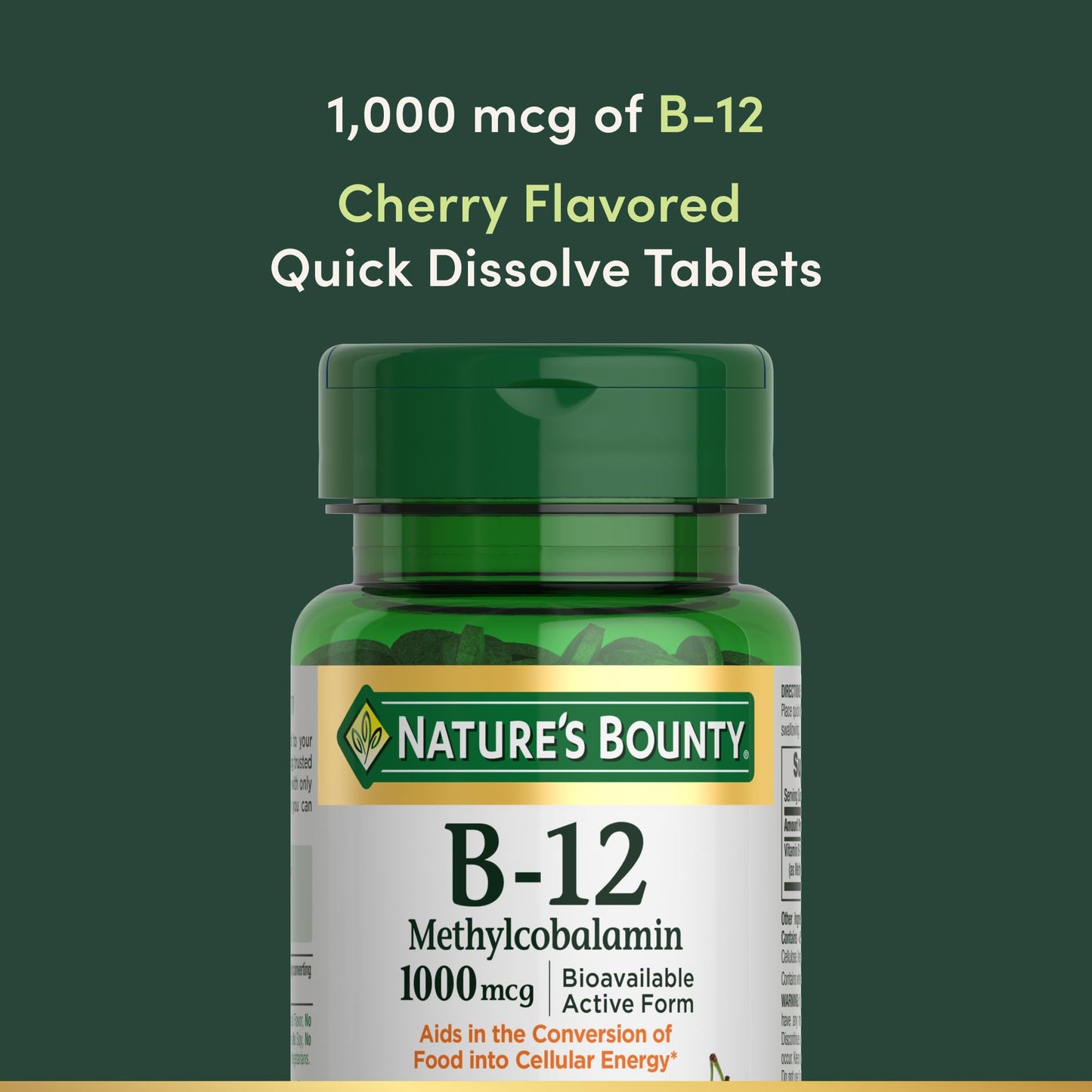 Nature's Bounty Vitamin B12 60 Tablets