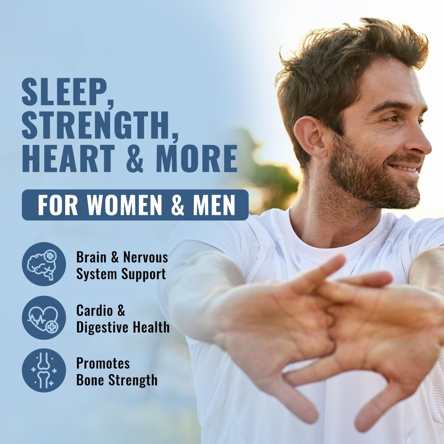 Total Nutra 10-in-1 Magnesium Supplement 500 mg Capsule 90 Count