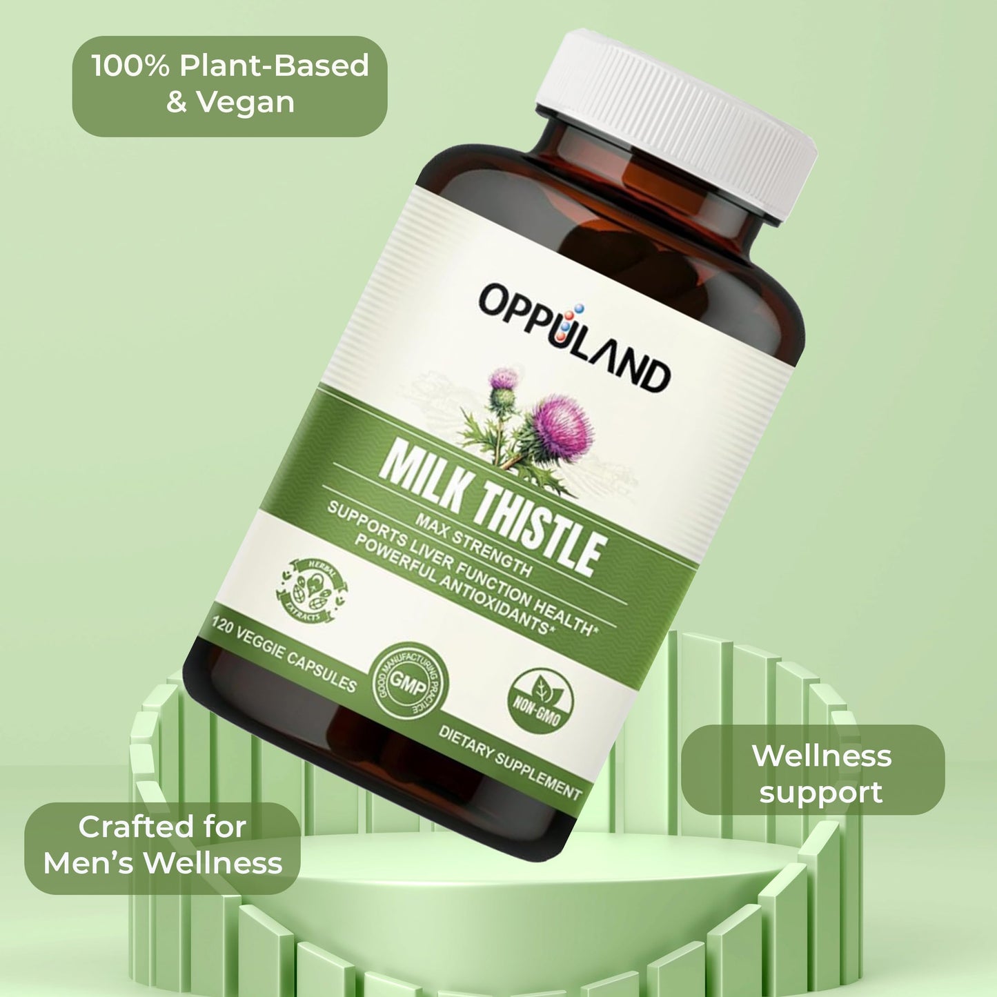 oppuland Milk Thistle Capsules 240 Count