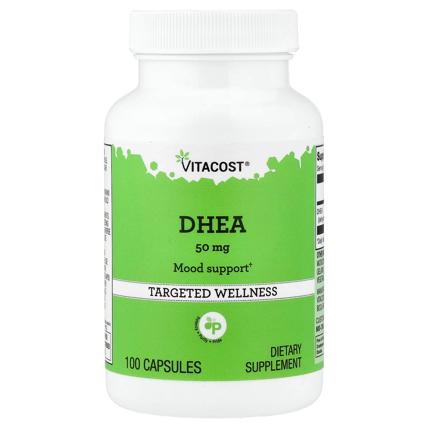 Vitacost DHEA 50 mg Capsule, 100 Capsules