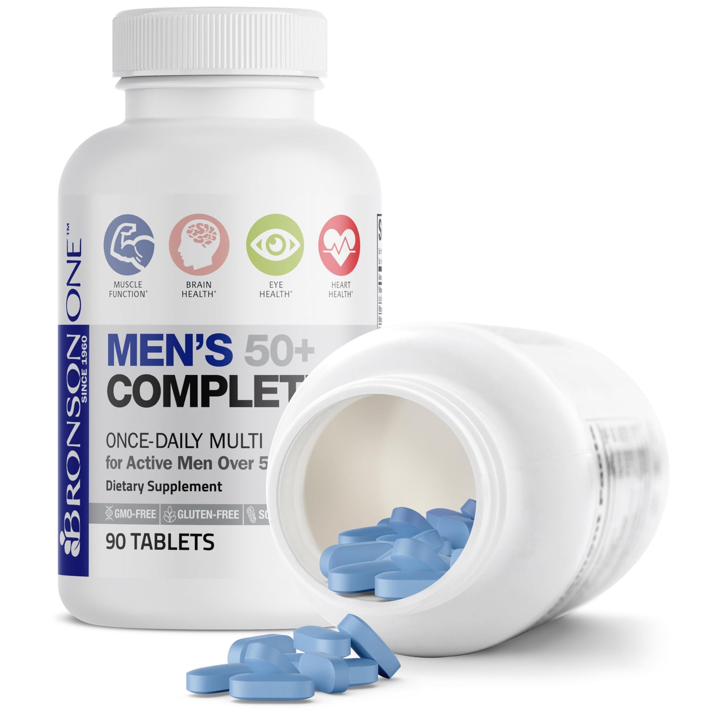 Bronson ONE Daily Men's 50+ Complete Multivitamin Multimineral, 90 Tablets