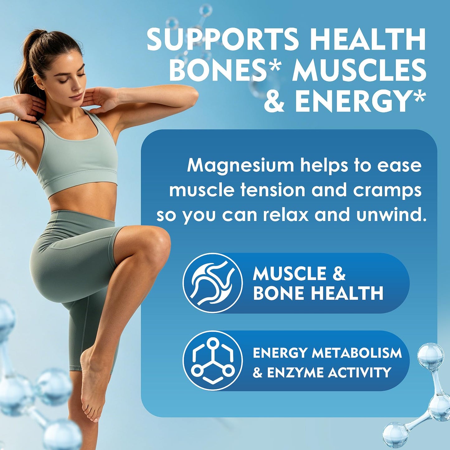 EVHH Magnesium Glycinate 240mg Vegan Capsules, 90 Capsules
