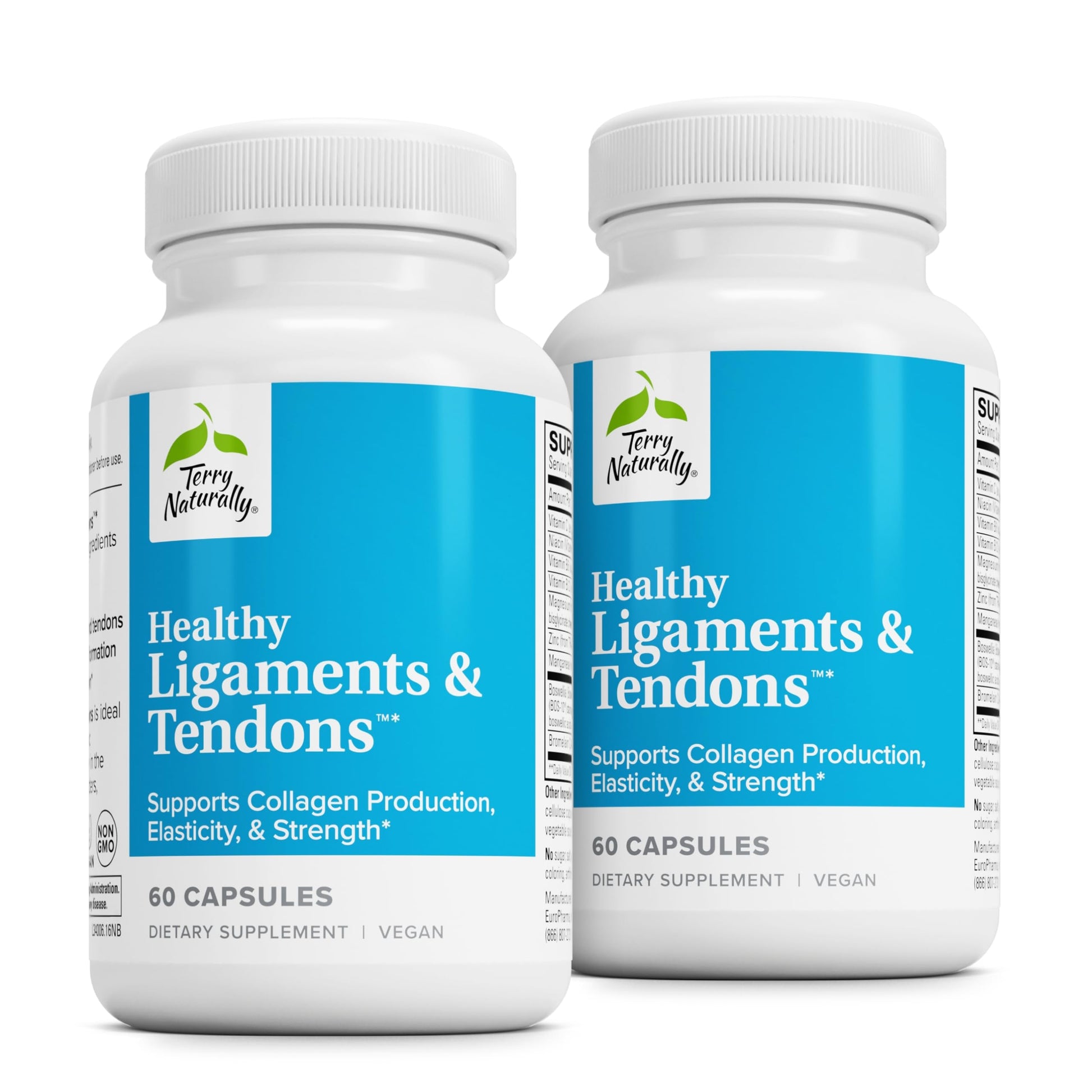 Terry Naturally Healthy Ligaments & Tendons Dietary Supplement Capsules, 120 Capsules