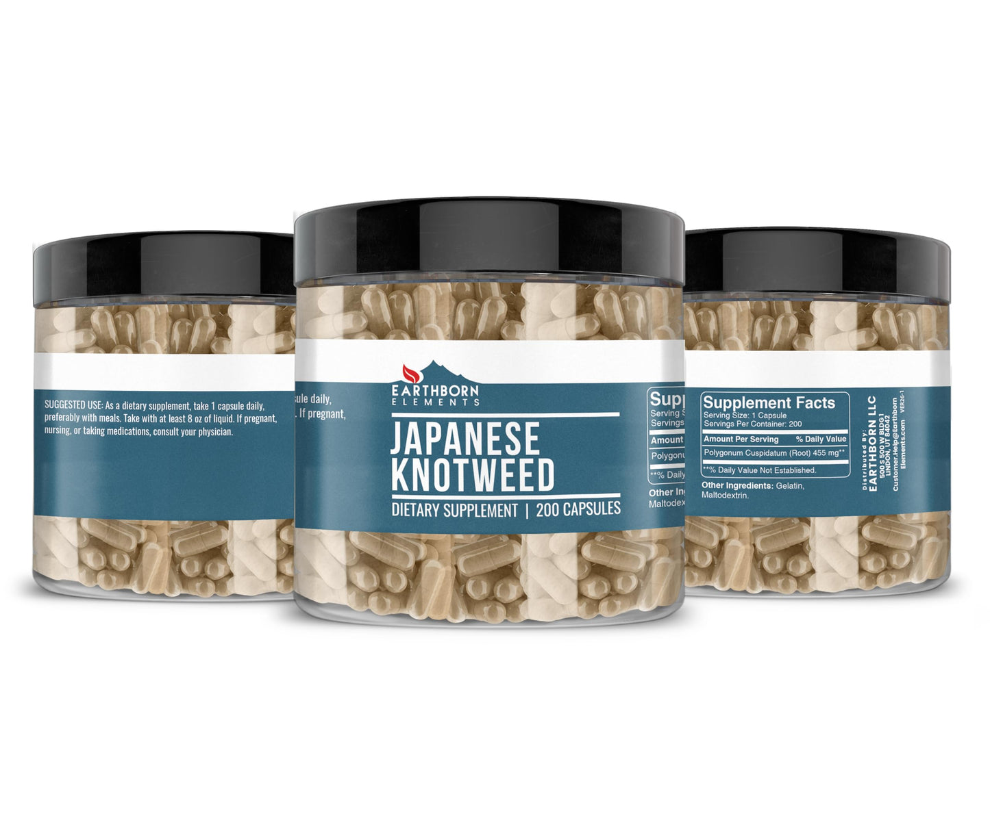 Earthborn Elements Japanese Knotweed Extract Capsules 200