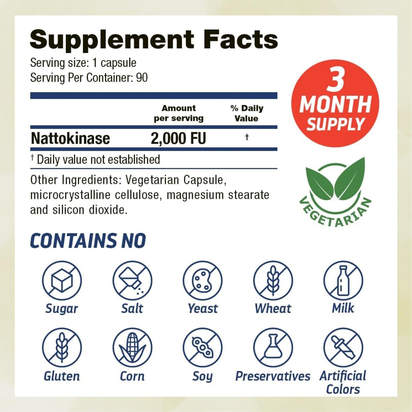 Dr’s Hope Nattokinase Supplement 2000 FU Capsules 90 Count