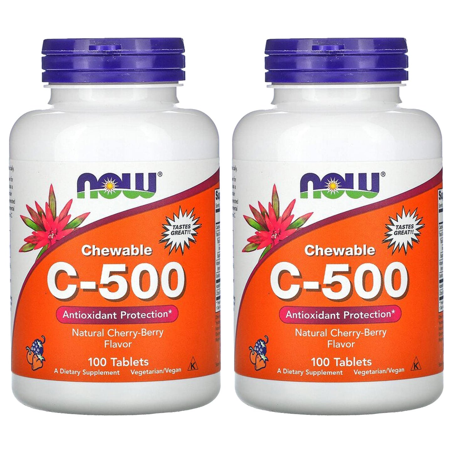 NOW Foods Vitamin C-500 Calcium Ascorbate-C Tablets 100