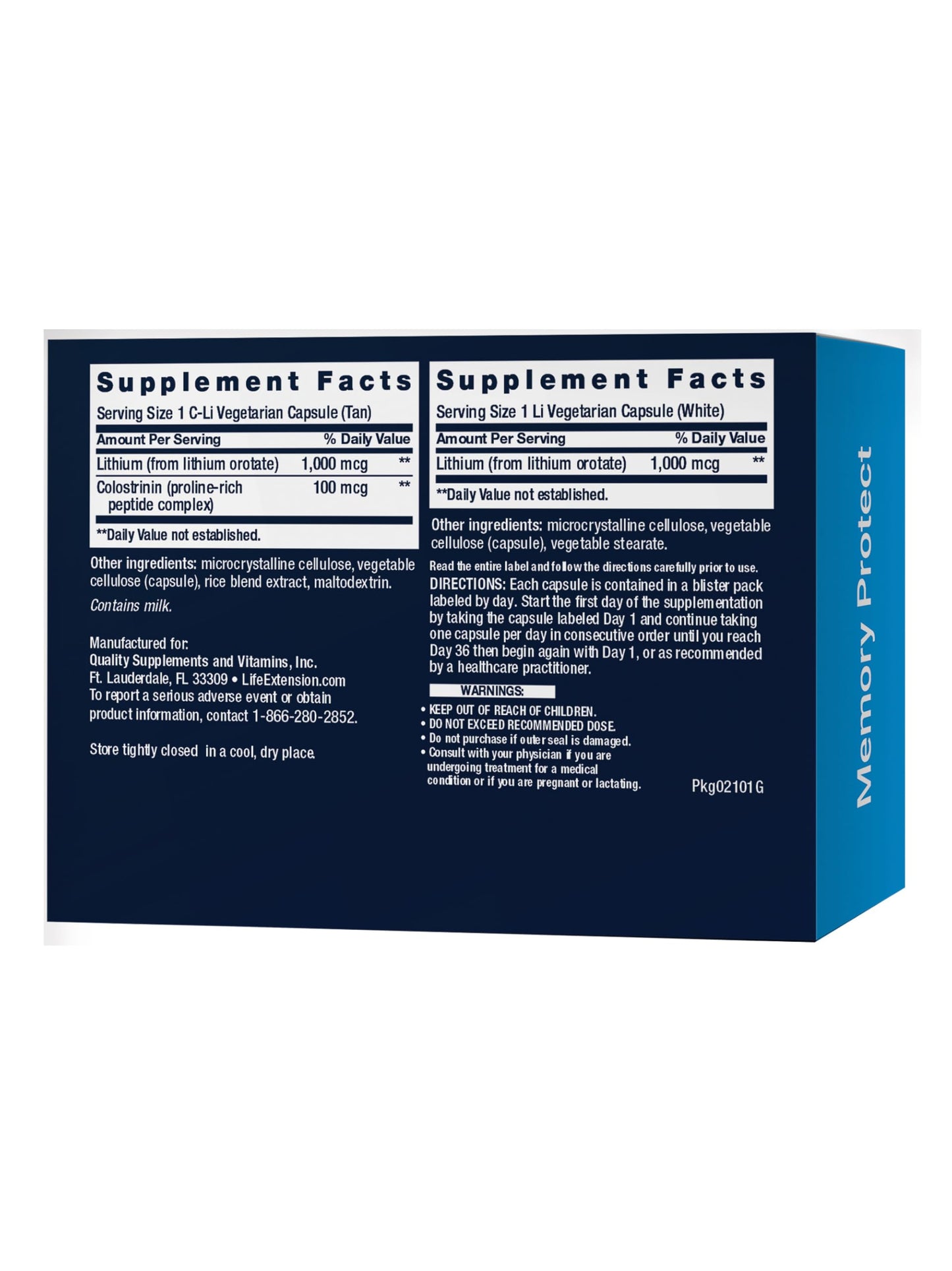 Life Extension Memory Protect Capsules 36 Count