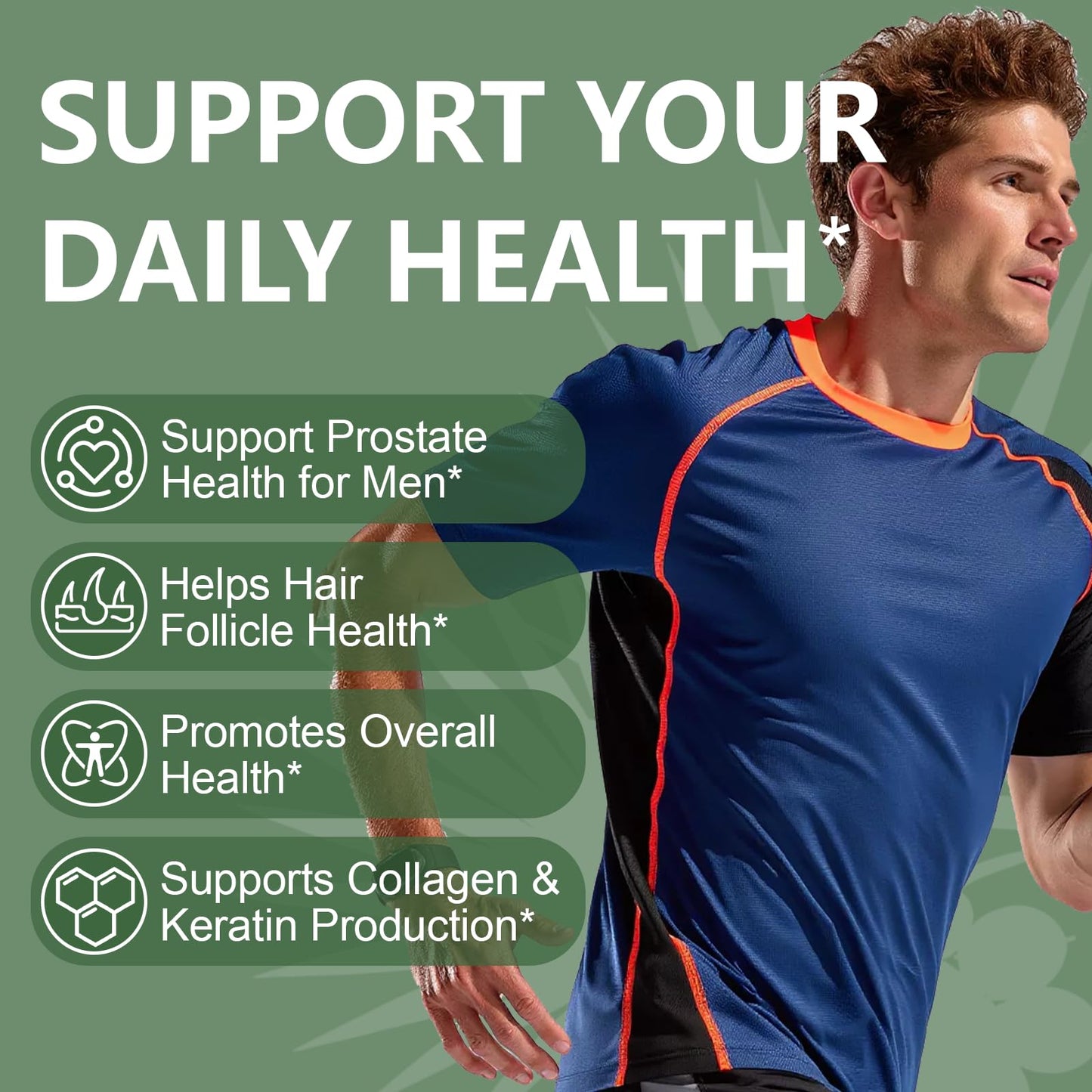 Gaennch Saw Palmetto for Men with Pumpkin Seed Oil Prostate Health Softgels, 300 Count