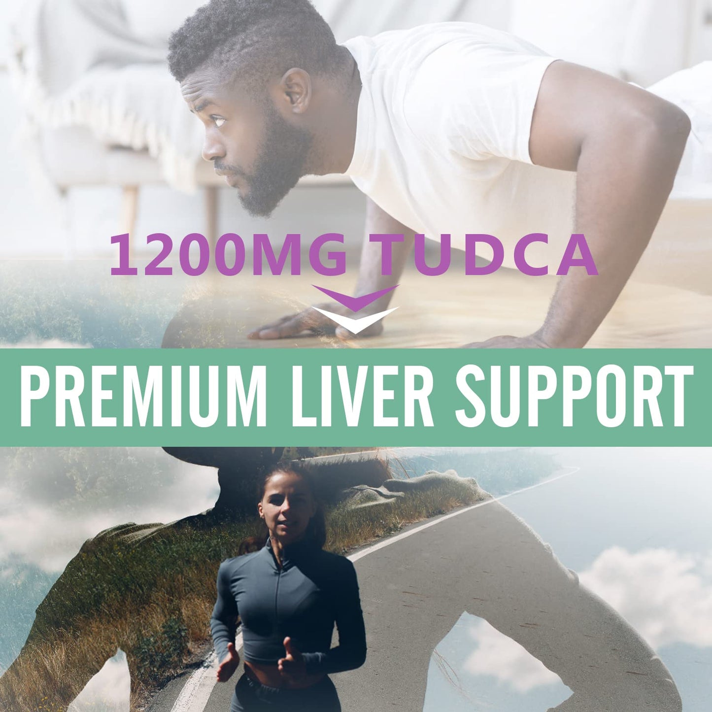 Sharoaid TUDCA Liver Support Supplements 1200 mg Capsules 120 Capsules