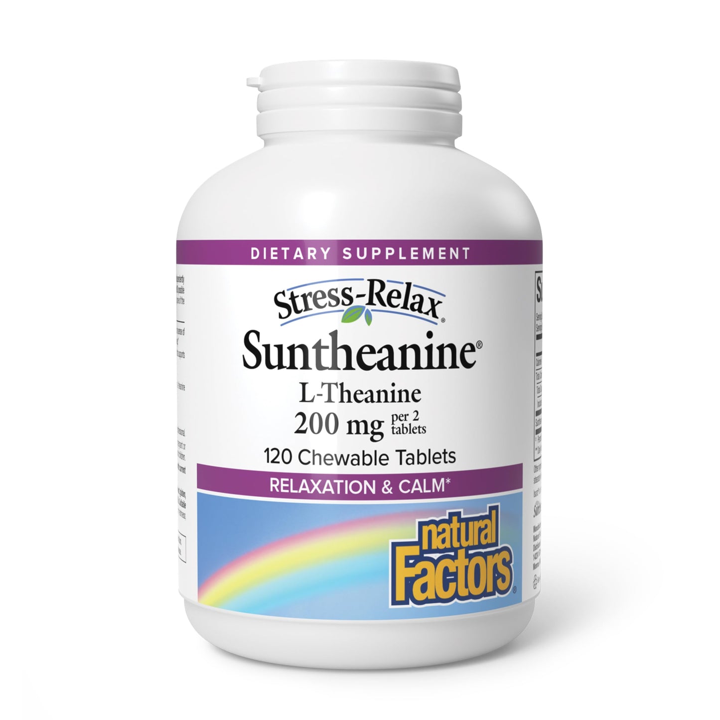 Natural Factors Suntheanine L-Theanine 100 mg 120 Tablets