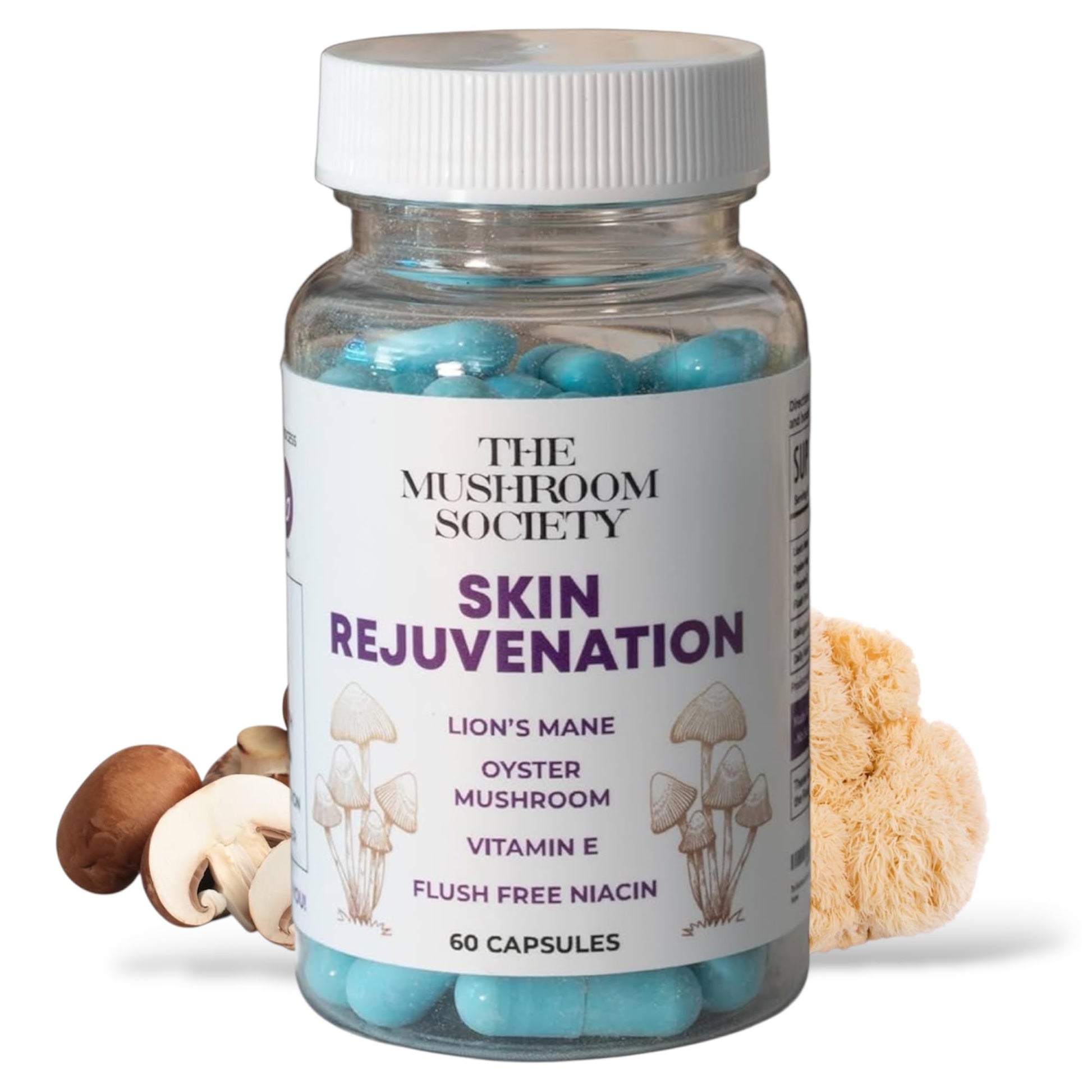 The Mushroom Society Skin Rejuvenation Supplement Capsules 60