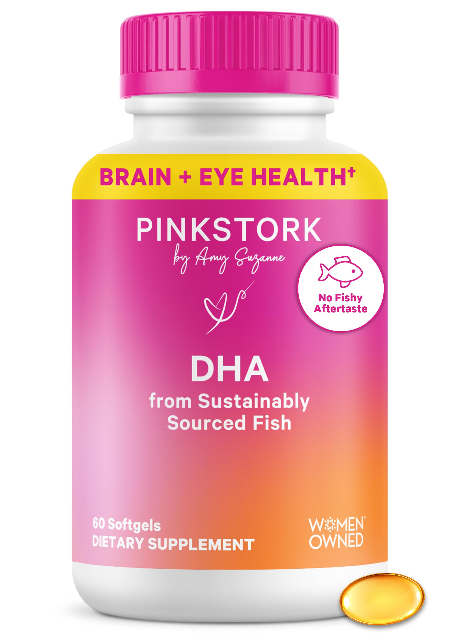 Pink Stork Omega-3 Fish Oil Capsules 60