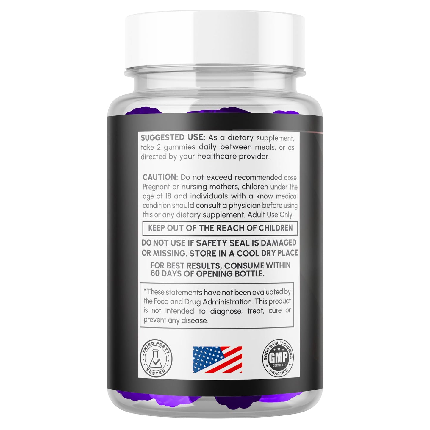 MJO Alpha Rock Gummies for Men Chewable 60 Count