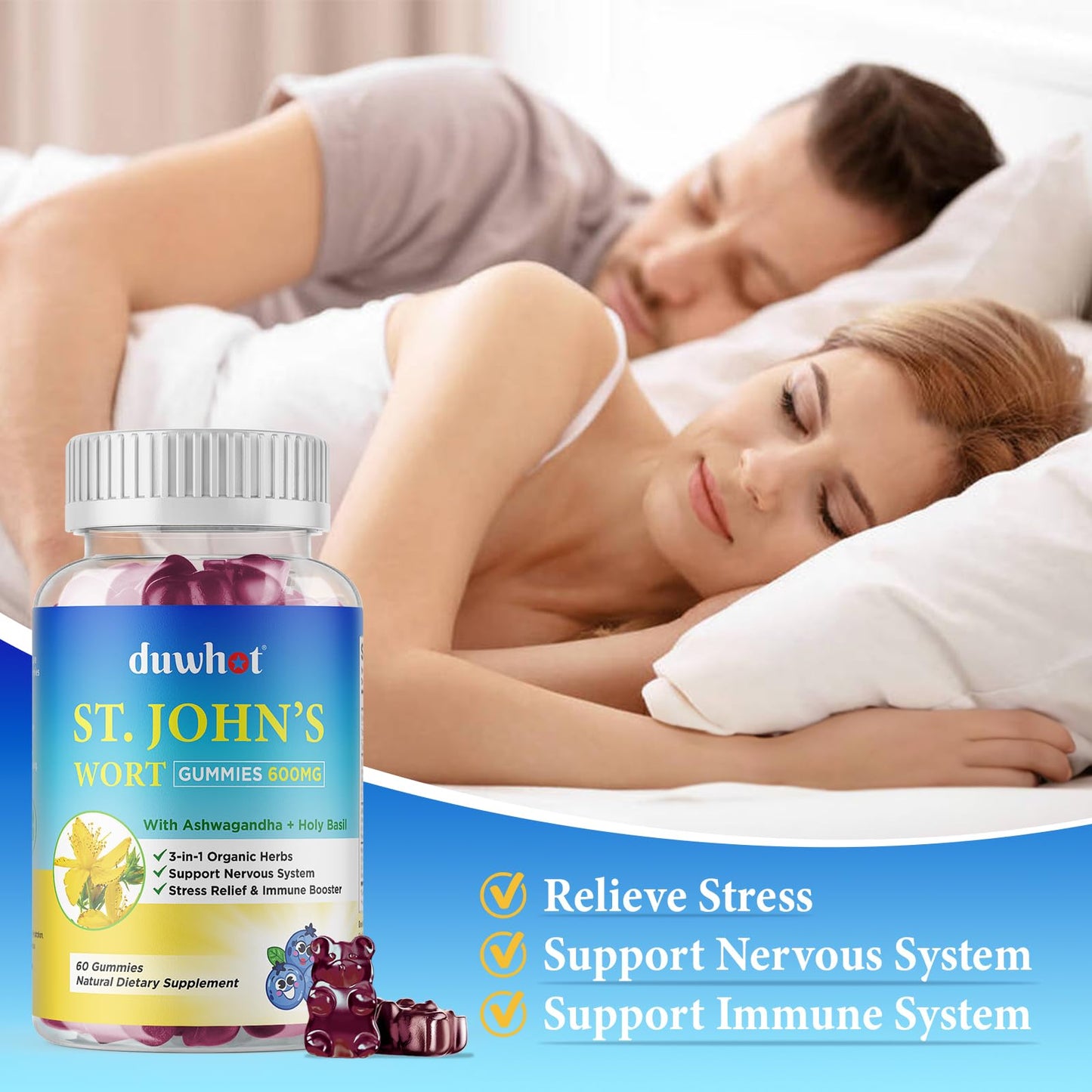 duwhot St John's Wort Gummies 120 ct