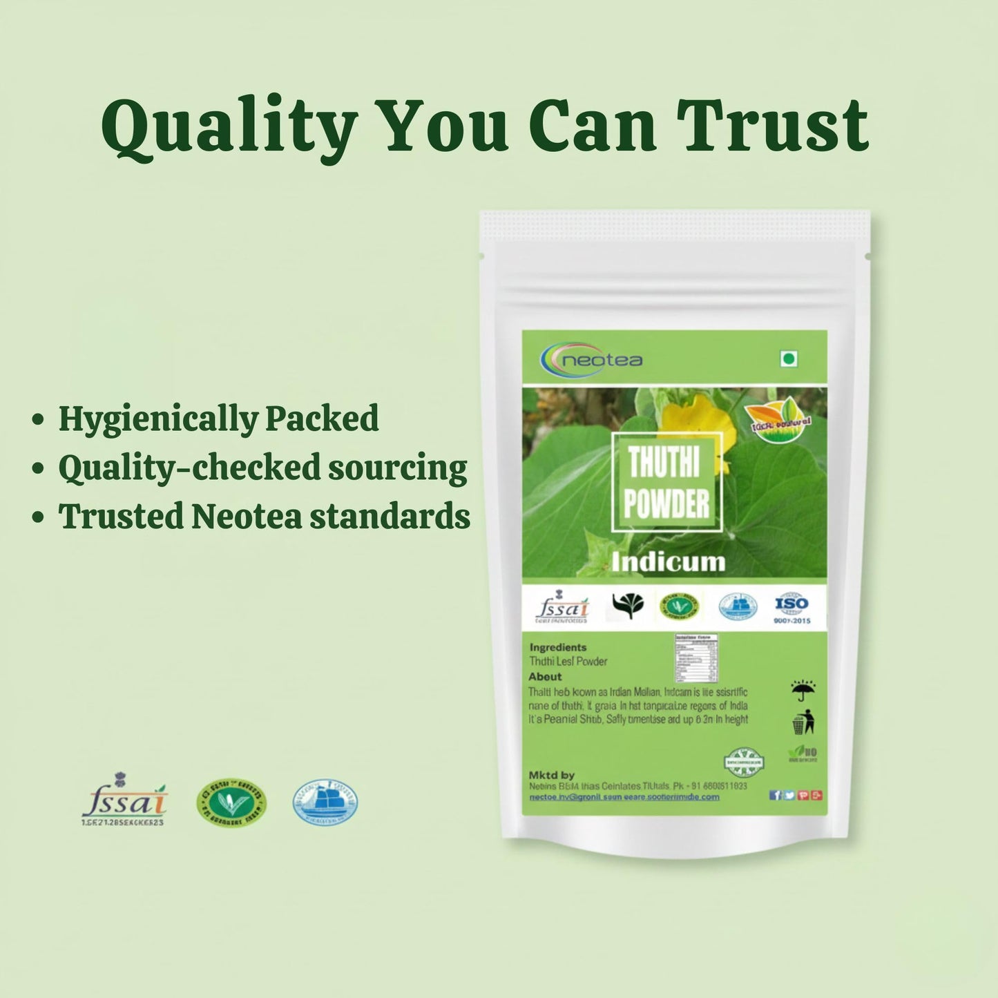 neotea Organic Abutilon Indicum Powder, 10.58 oz