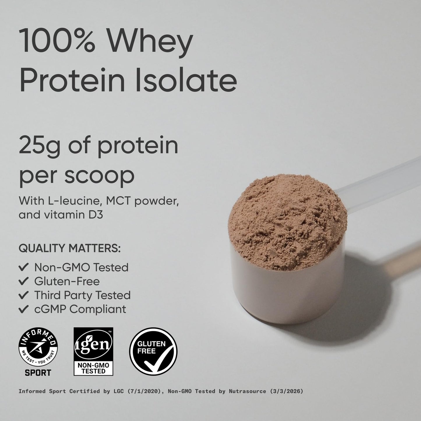 Sports Research 100% Whey Protein Isolate Chocolate Peanut Butter Protein Powder, 2.38 Pound