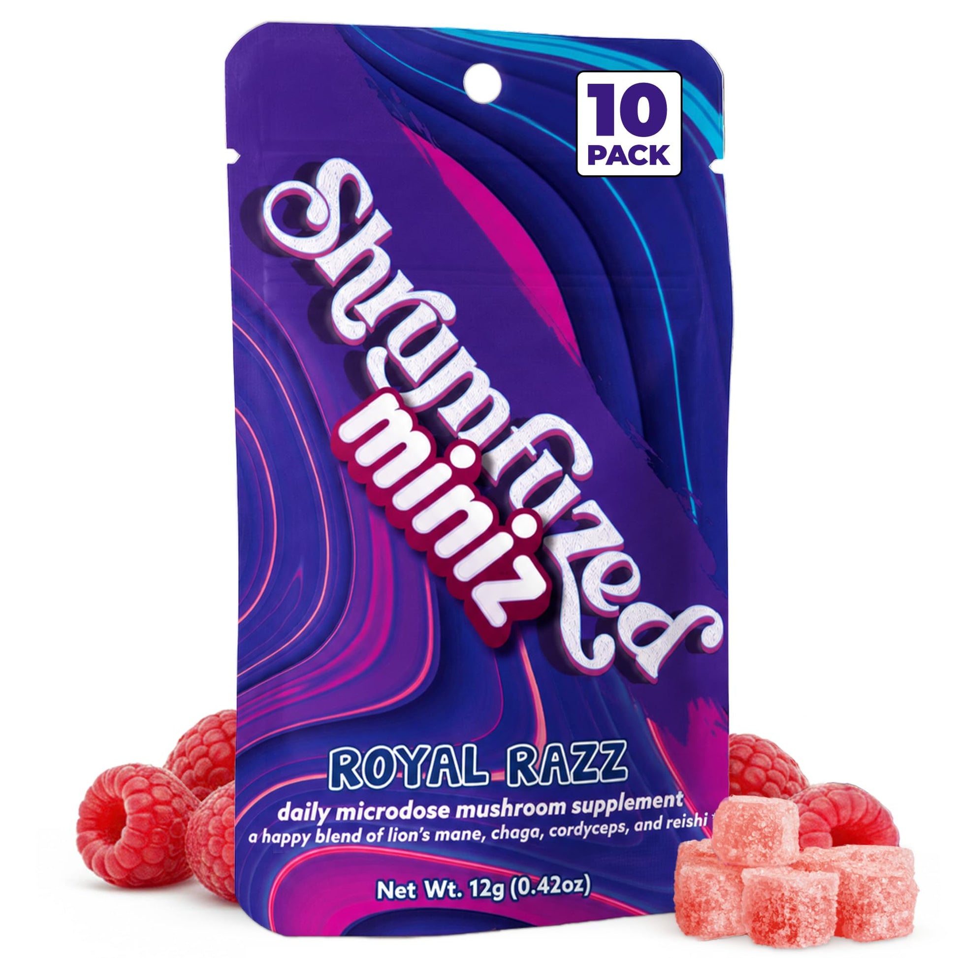 Shrumfuzed Miniz Mushroom Gummies, Gummy, 10 Count