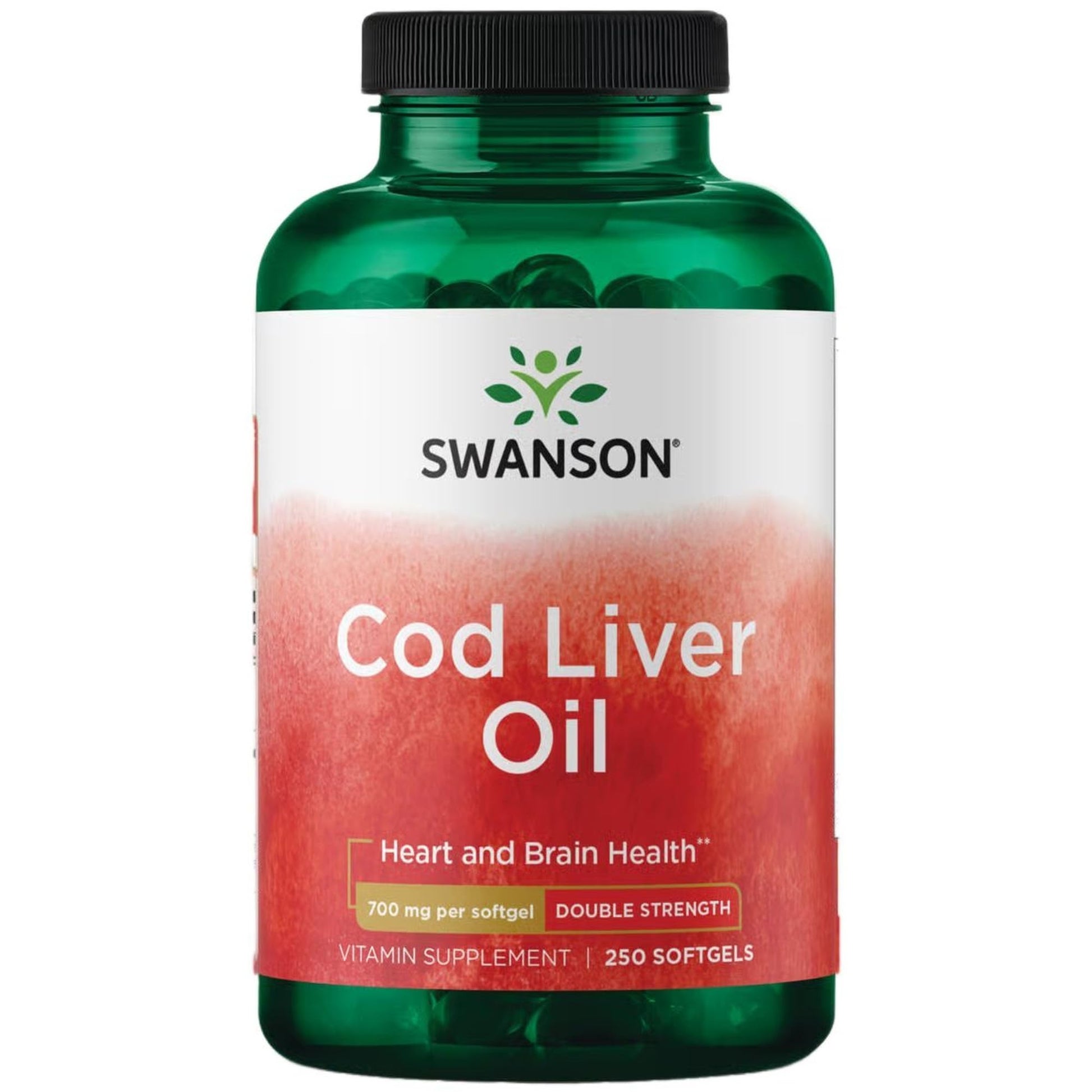 Swanson Cod Liver Oil with Vitamin A 700 mg Softgels, 250 Count