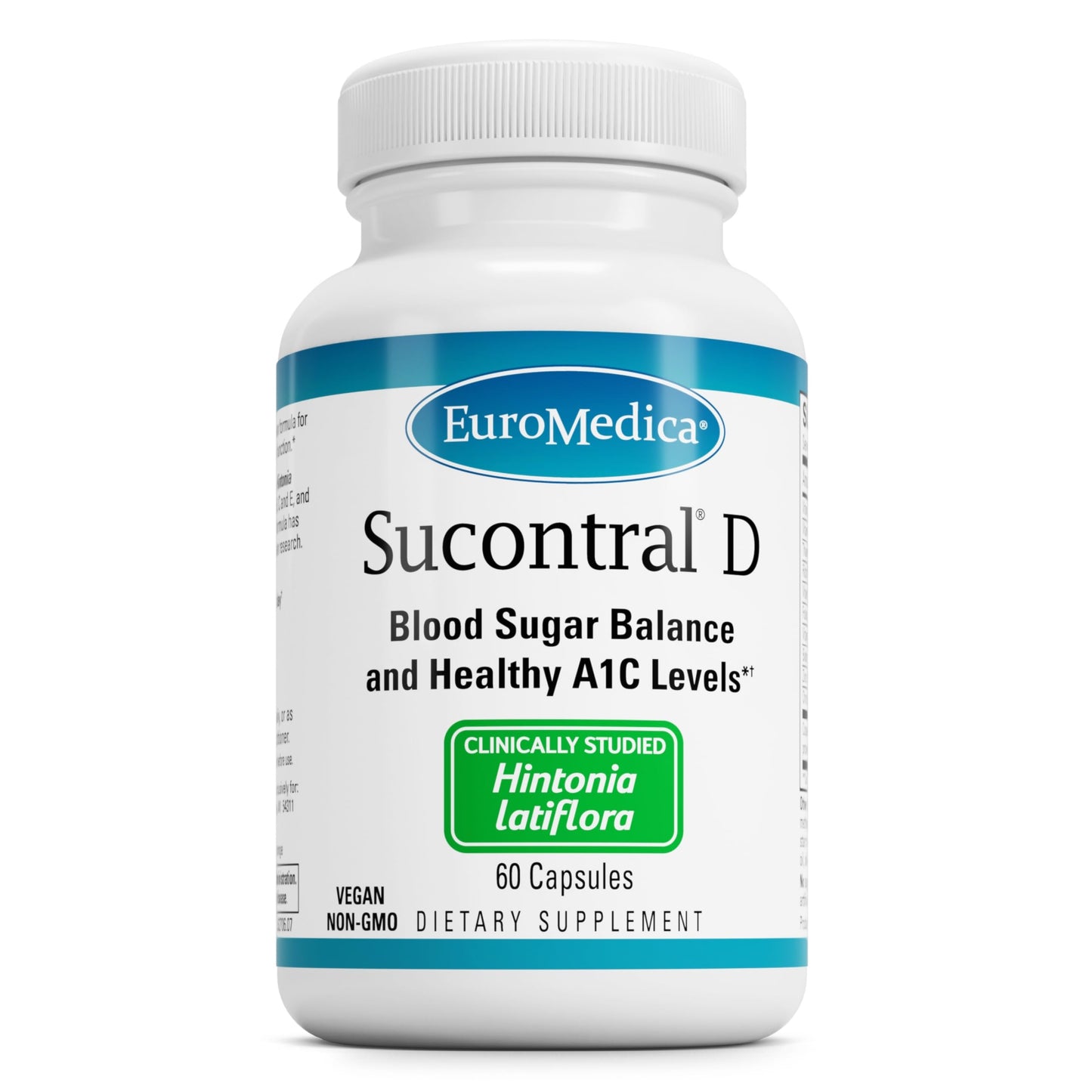 EuroMedica Sucontral D - Healthy Blood Sugar & Carb Support, 60 Capsules