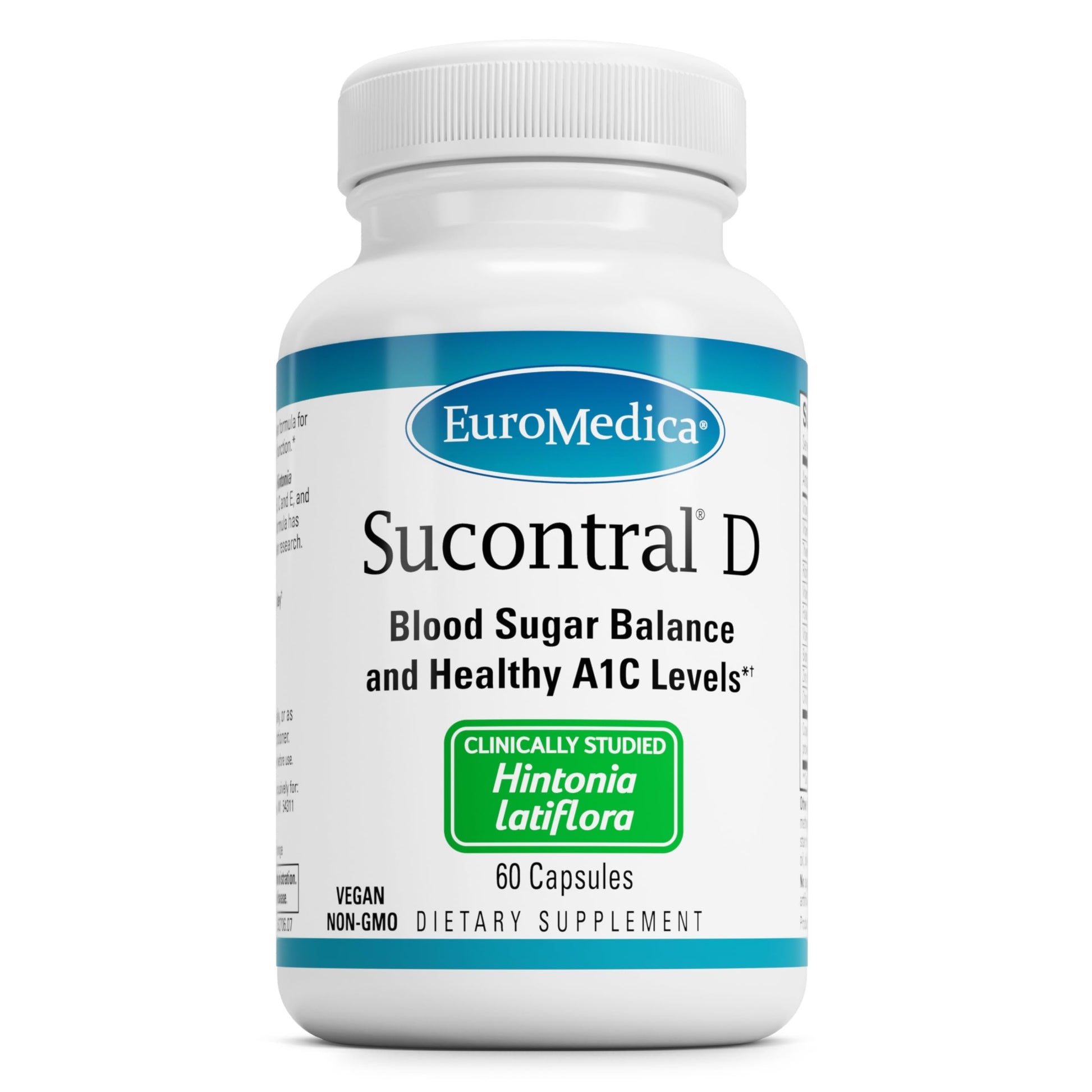 EuroMedica Sucontral D - Healthy Blood Sugar & Carb Support, 60 Capsules