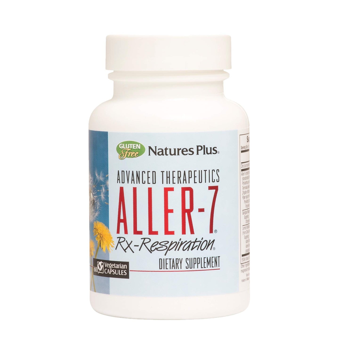 NaturesPlus Advanced Therapeutics Aller-7 Rx-Respiration Capsules, 60 Count