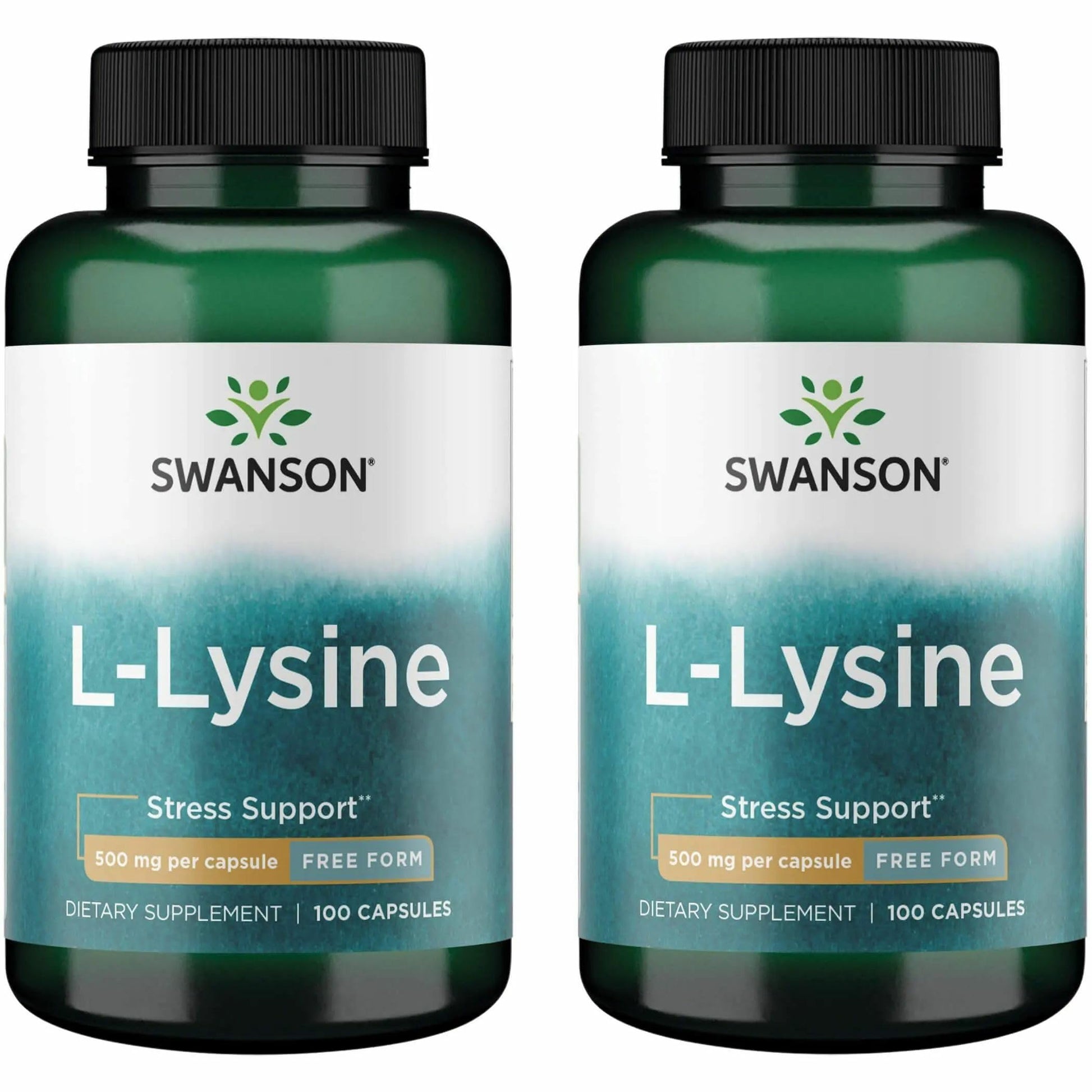 Swanson Free Form L-Lysine Capsules, 500 mg, 200 Capsules