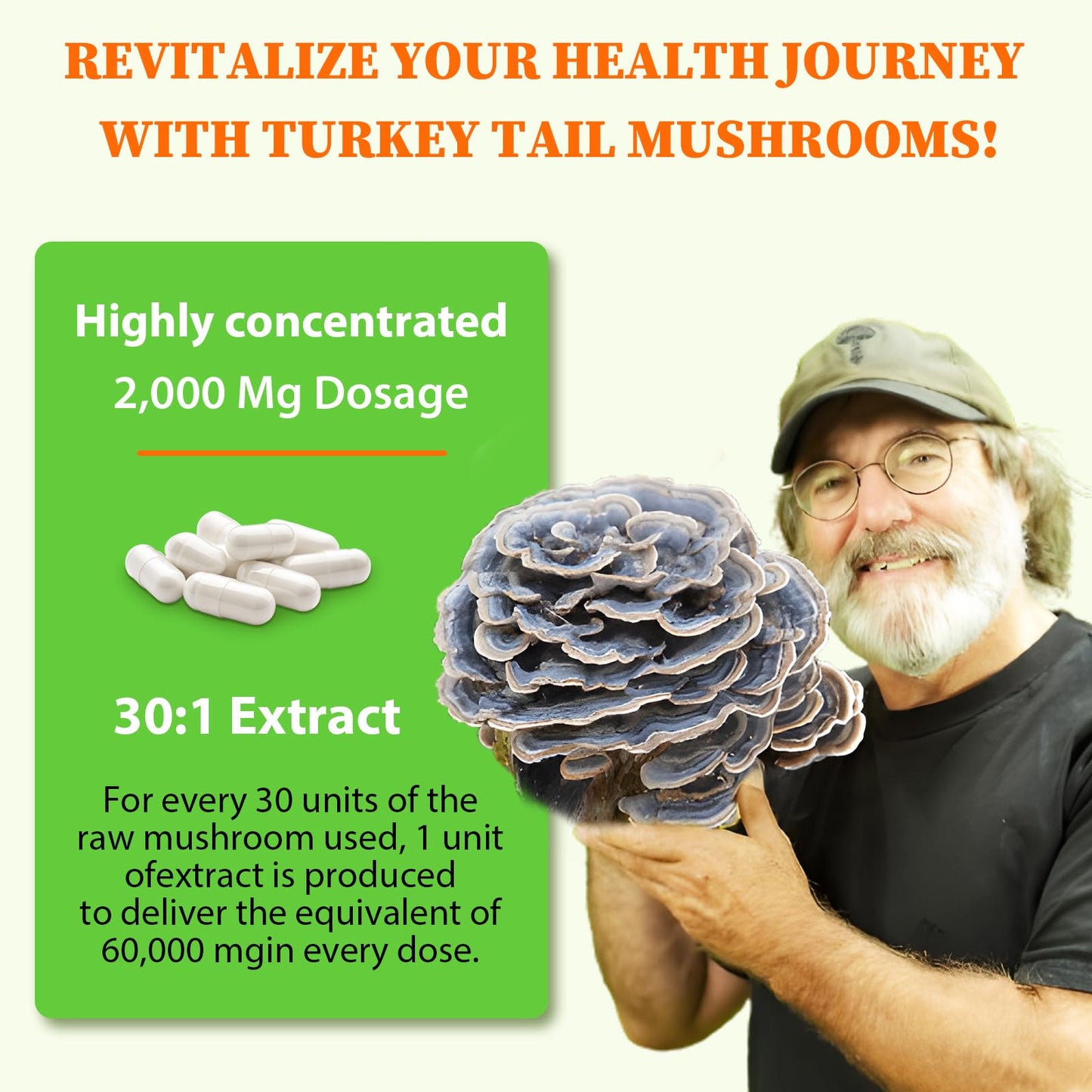 Qazwer Liposomal Turkey Tail Mushroom Capsules 90 Count