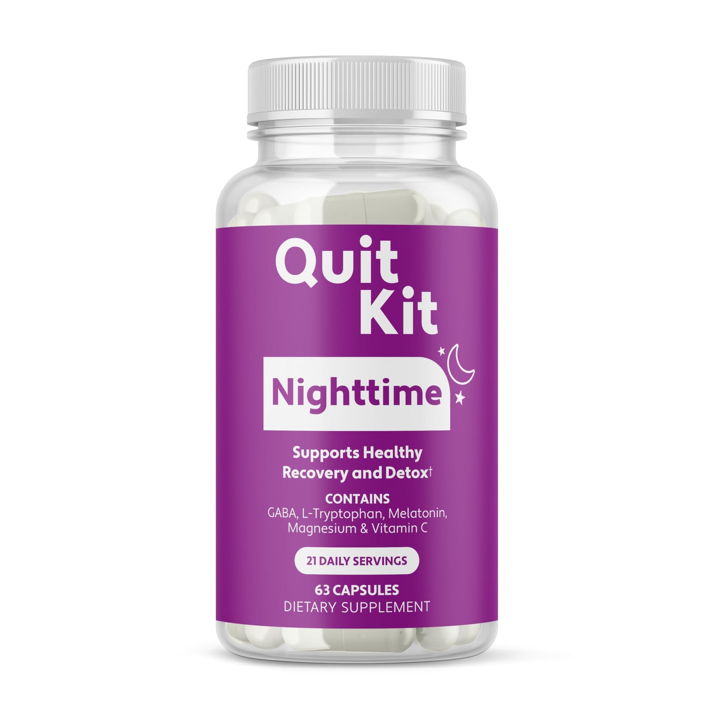 Quit Kit Nighttime Detox & Sleep Recovery System, 63 Capsules