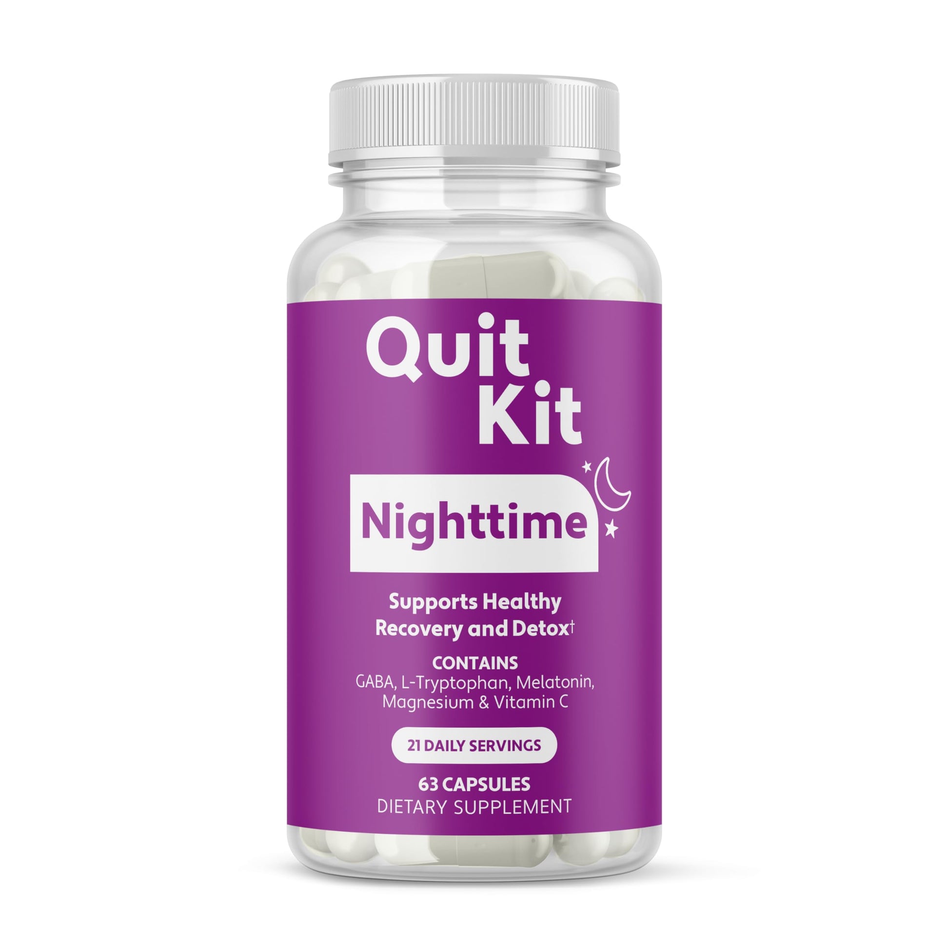 Quit Kit Nighttime Detox & Sleep Recovery System, 63 Capsules