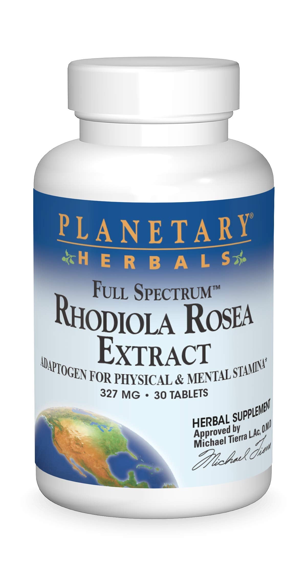 Planetary Herbals Full Spectrum Rhodiola Rosea Extract Tablet, 30 Count